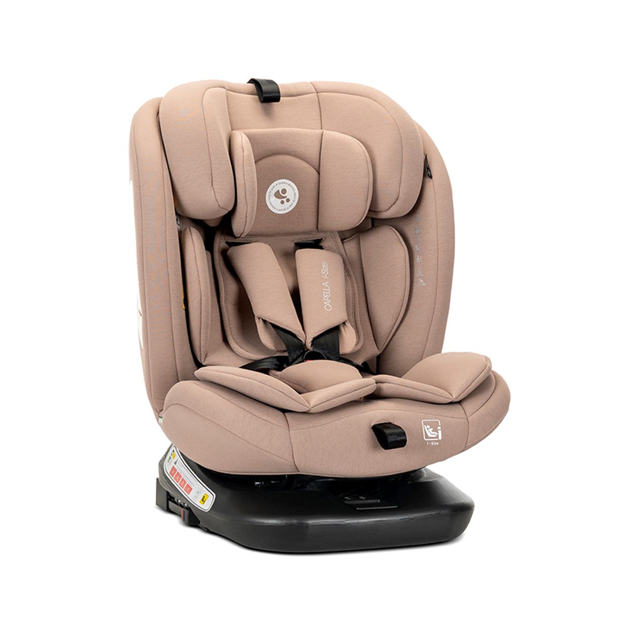 Lorelli Kindersitz Capella 40 - 150 cm Isofix Kopfkissen Kopfst&uuml;tze verstellbar rosa - Bild 1