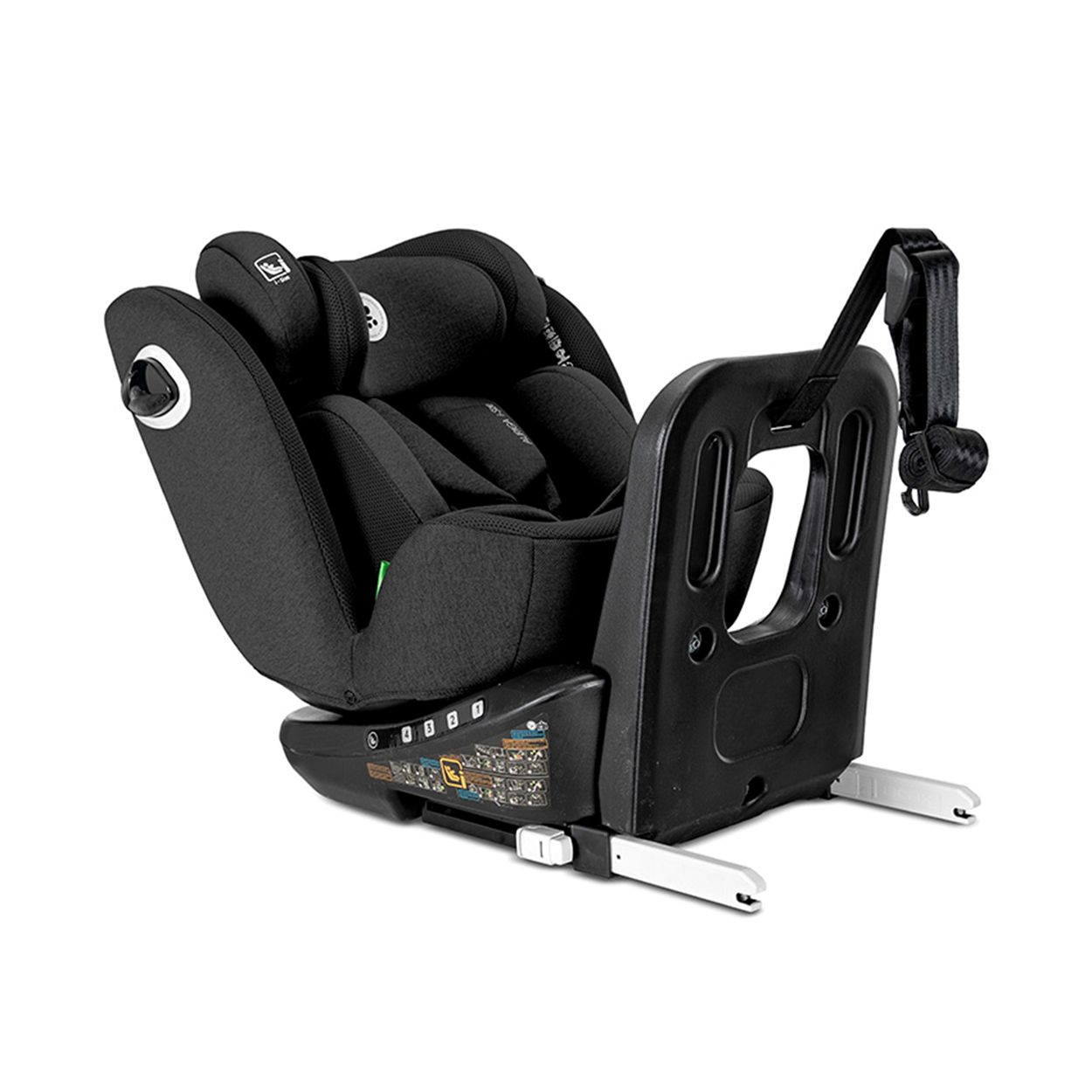 Lorelli Kindersitz Auriga 40 - 150 cm Isofix Anti-Rebound-Stange SPS R&uuml;ckenlehne schwarz - Bild 1