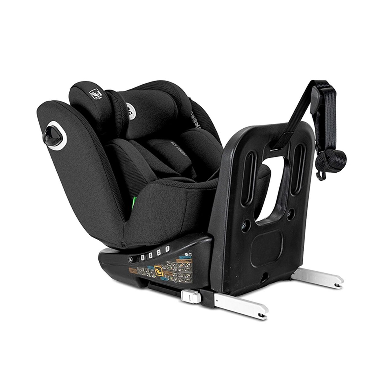 Lorelli Kindersitz Auriga 40 - 150 cm Isofix Anti-Rebound-Stange SPS Rückenlehne schwarz