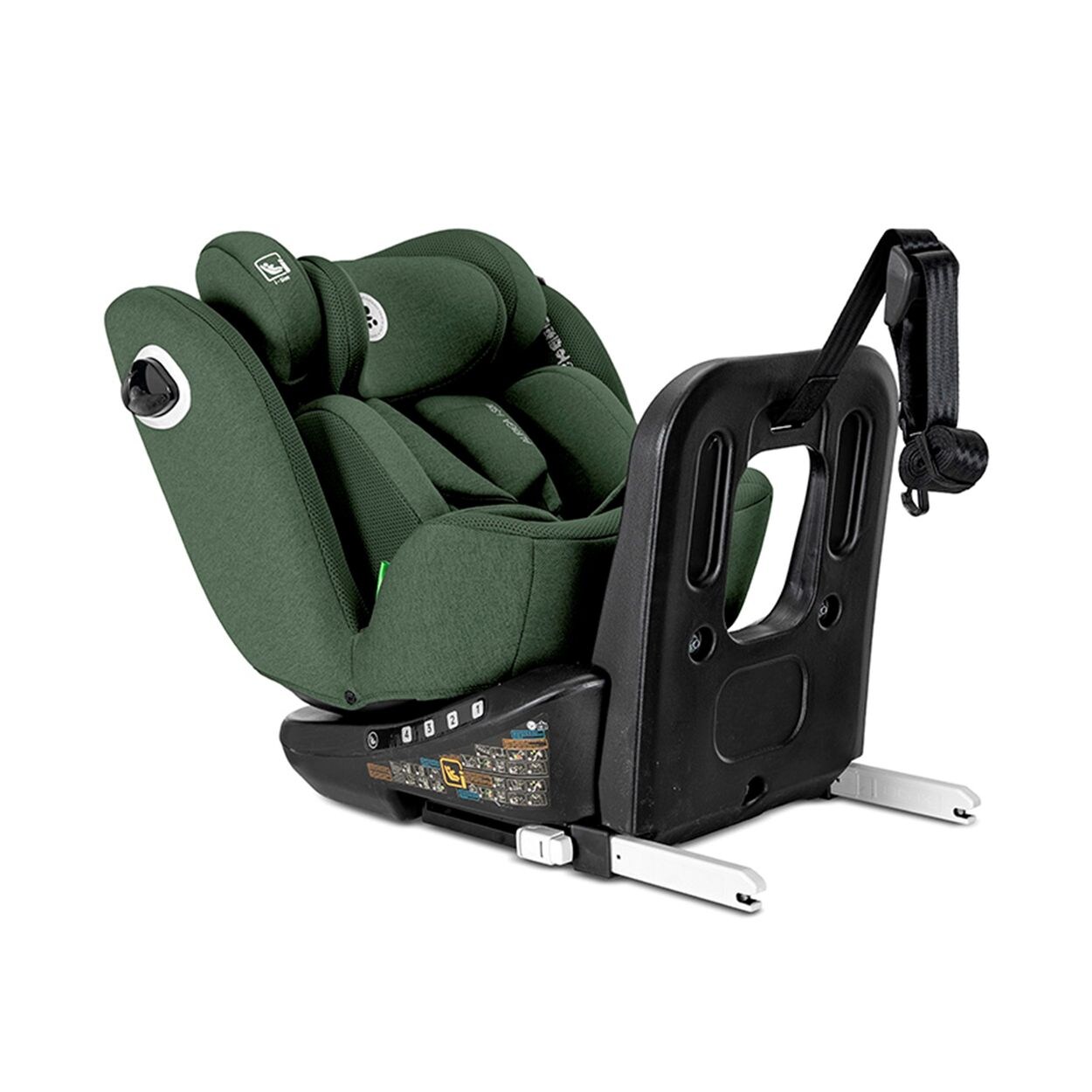 Lorelli Kindersitz Auriga 40 - 150 cm Isofix Anti-Rebound-Stange SPS Rückenlehne grün