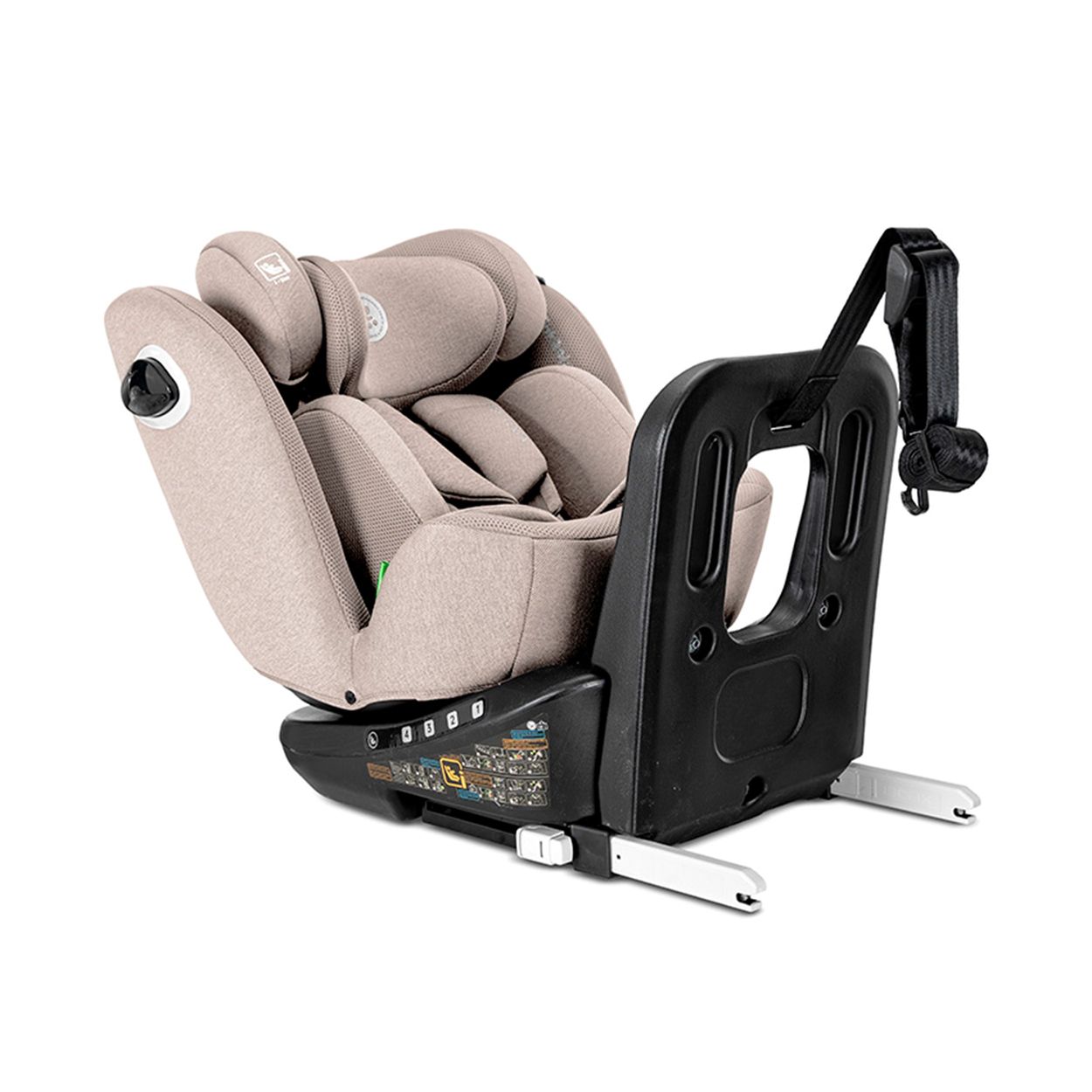 Lorelli Kindersitz Auriga 40 - 150 cm Isofix Anti-Rebound-Stange SPS R&uuml;ckenlehne beige - Bild 1