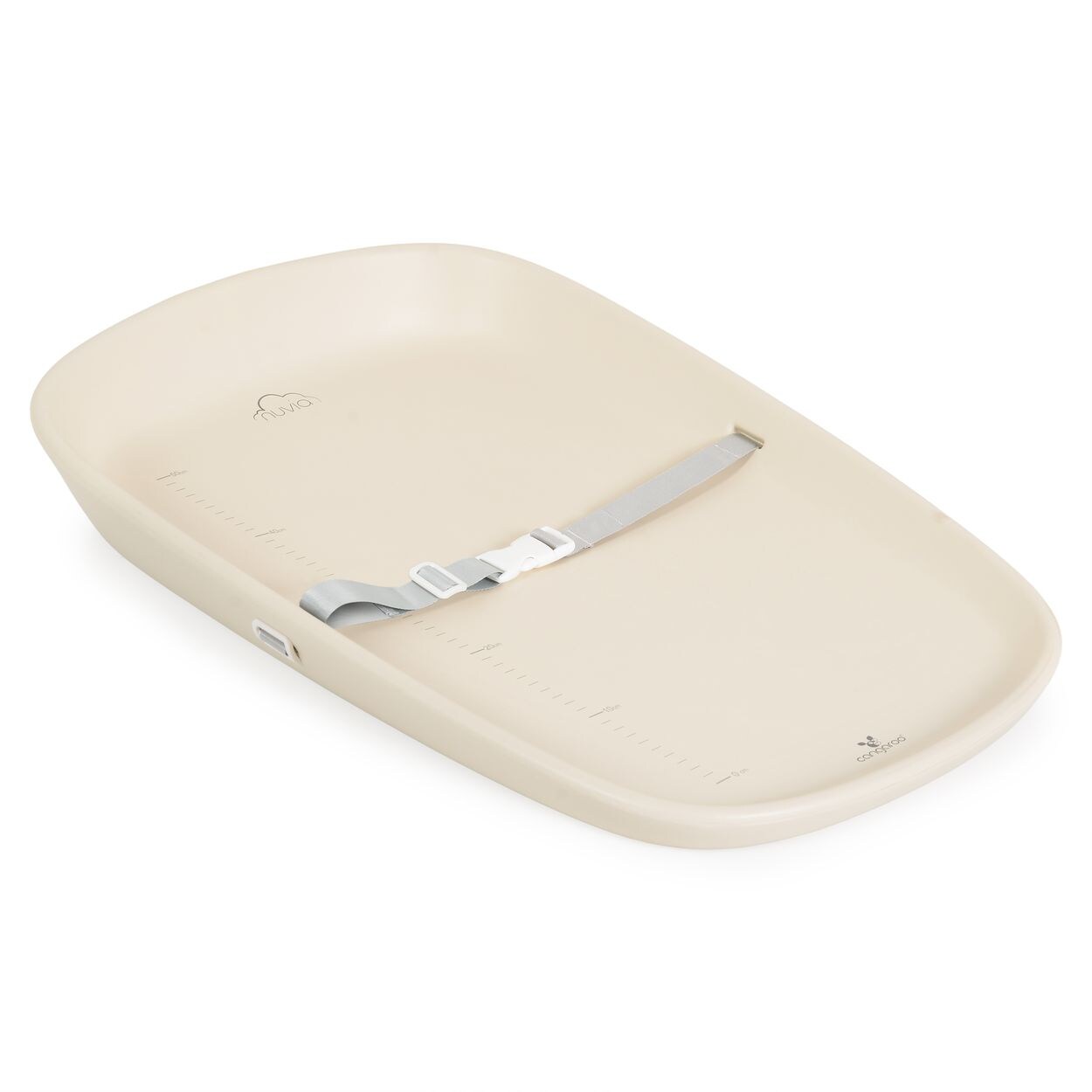 Wickelauflage Nuvia tragbar Gurt Messskala EVA-Material Rückenlehne beige
