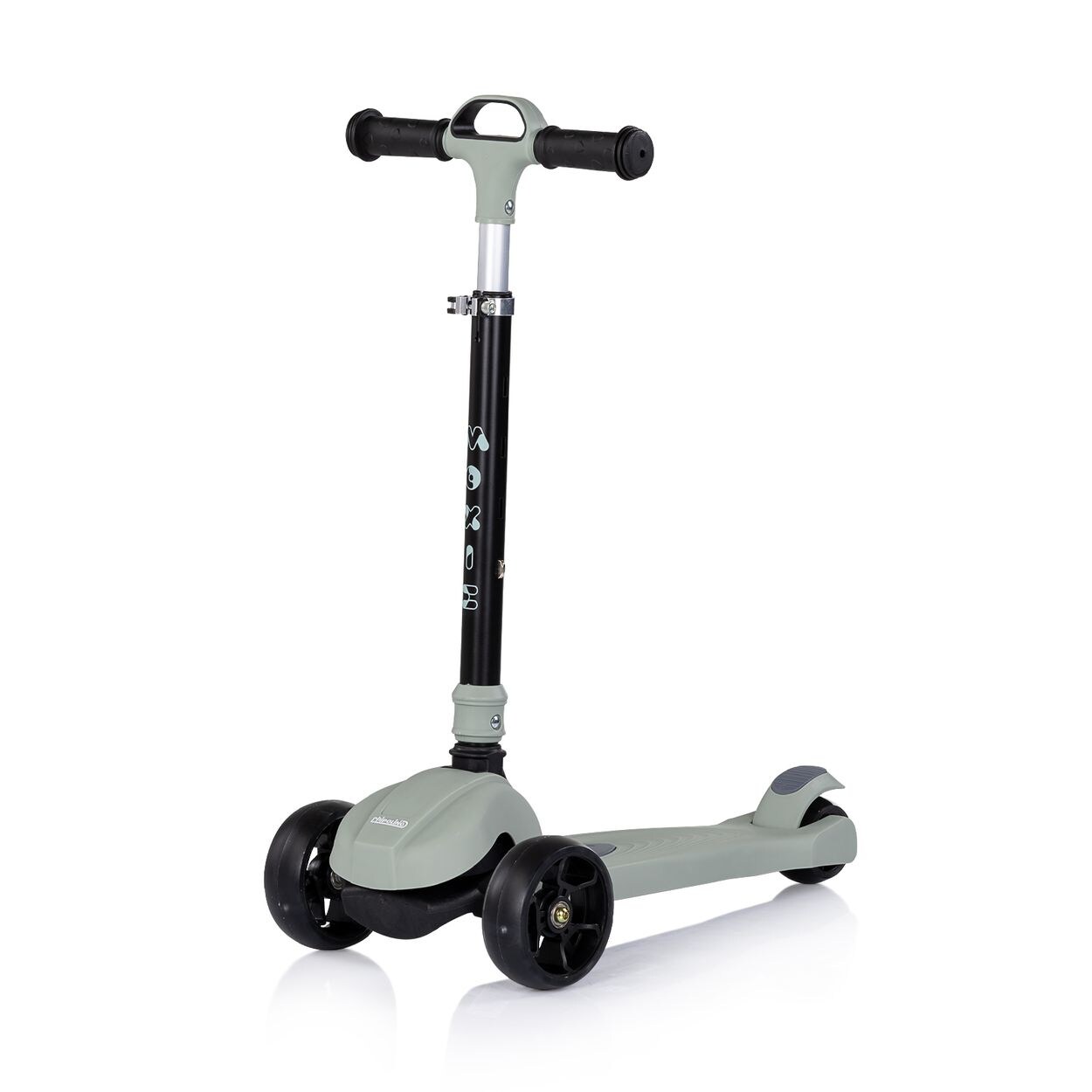 Chipolino Kinderroller Moxie Musik, Licht, klappbar, Tragegriff, 3-Räder, Bremse grün