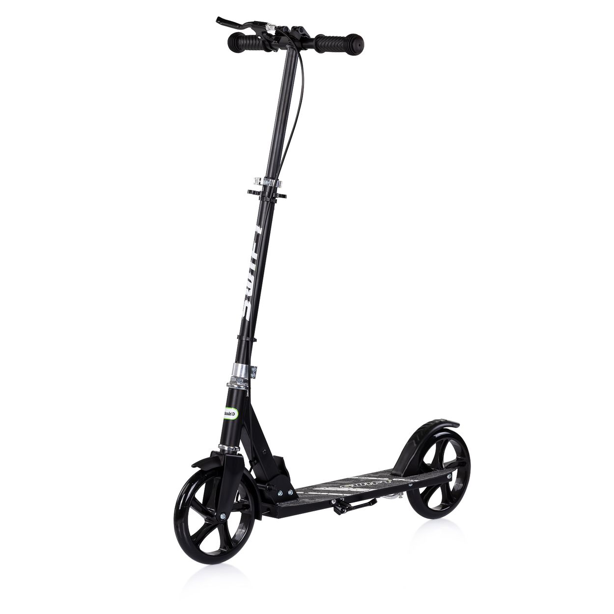 Chipolino Kinderroller Swift klappbar Anti-Rutsch-Griffe Hinterradbremse ABEC-7 schwarz - Bild 1
