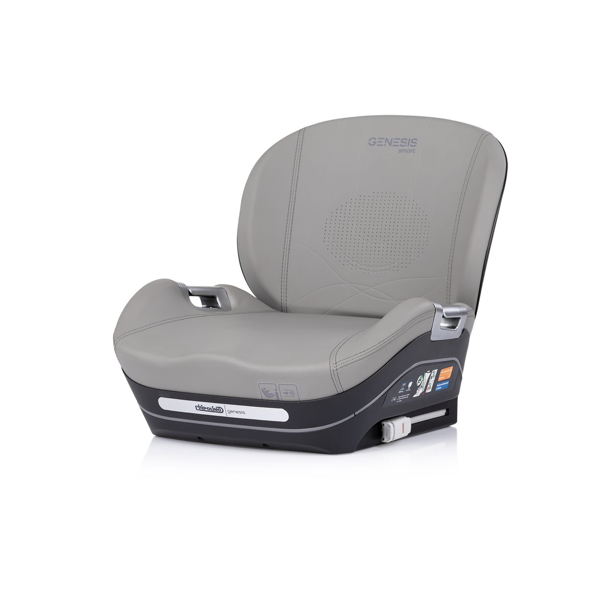 Chipolino Sitzerh&ouml;hung Genesis Smart i-Size 125-150 cm Isofix K&uuml;hlung Heizung grau - Bild 1