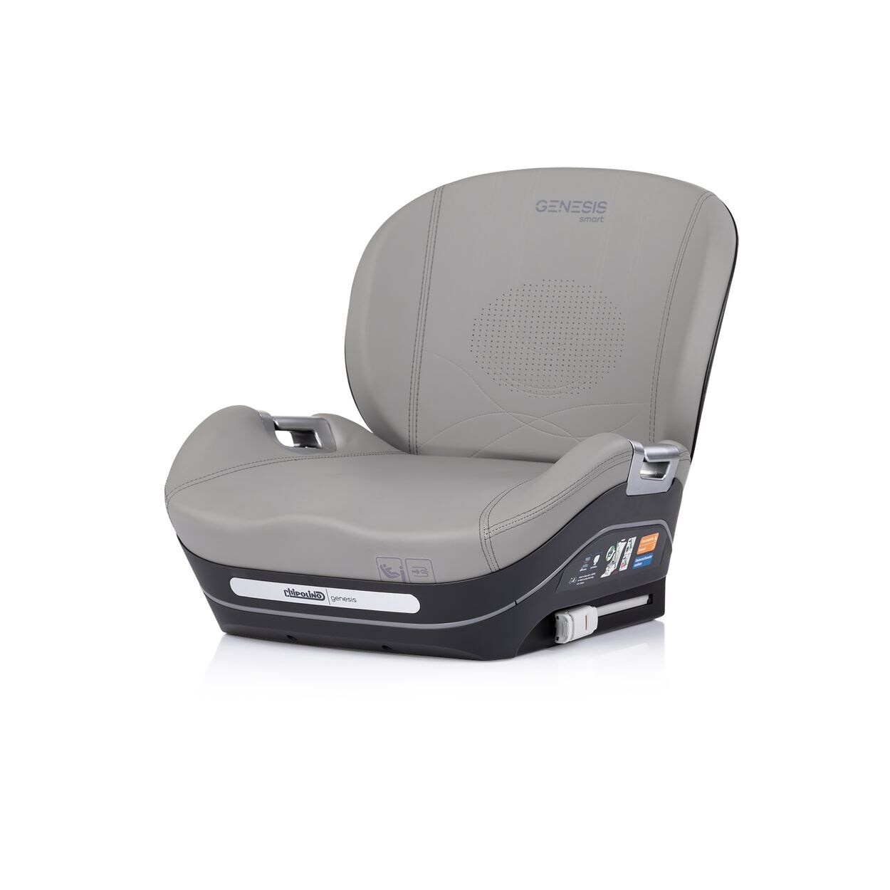 Chipolino Sitzerhöhung Genesis Smart i-Size 125-150 cm Isofix Kühlung Heizung grau