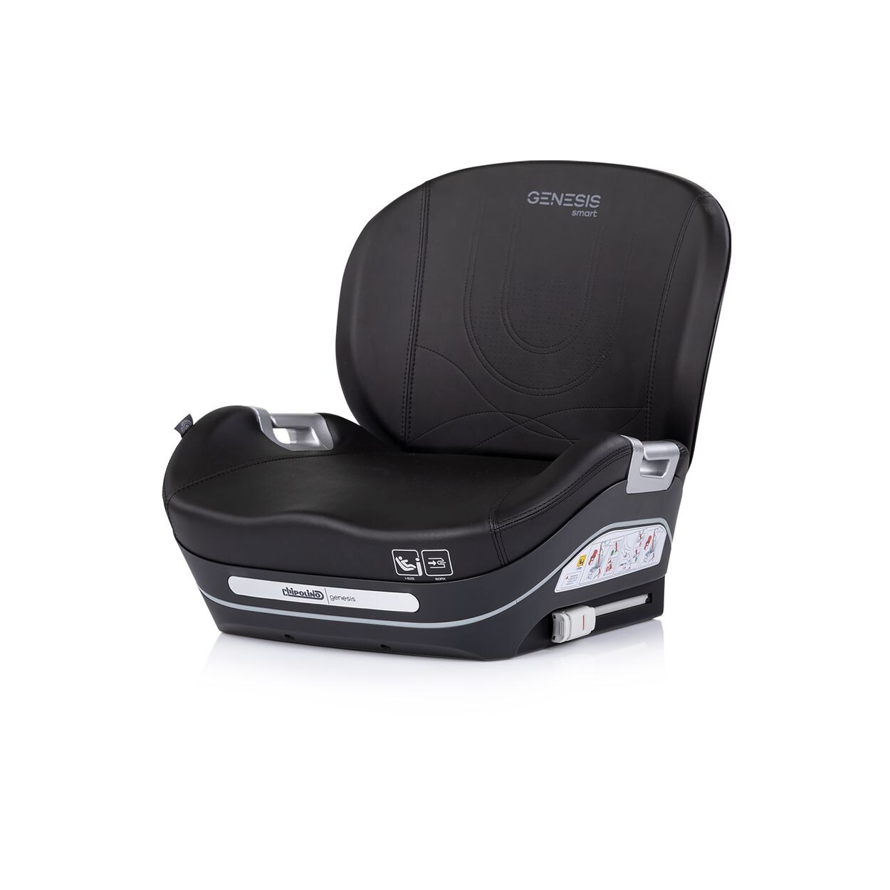 Chipolino Sitzerhöhung Genesis Smart i-Size 125-150 cm Isofix Kühlung Heizung schwarz