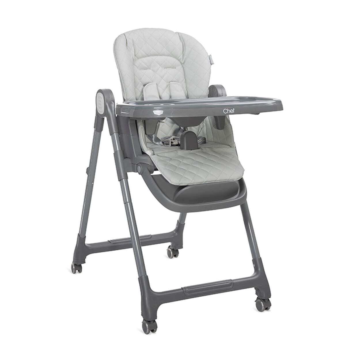 Lorelli Kinderhochstuhl Chef 3 in 1 klappbar Kinderstuhl Booster-Sitz Fußstütze grau