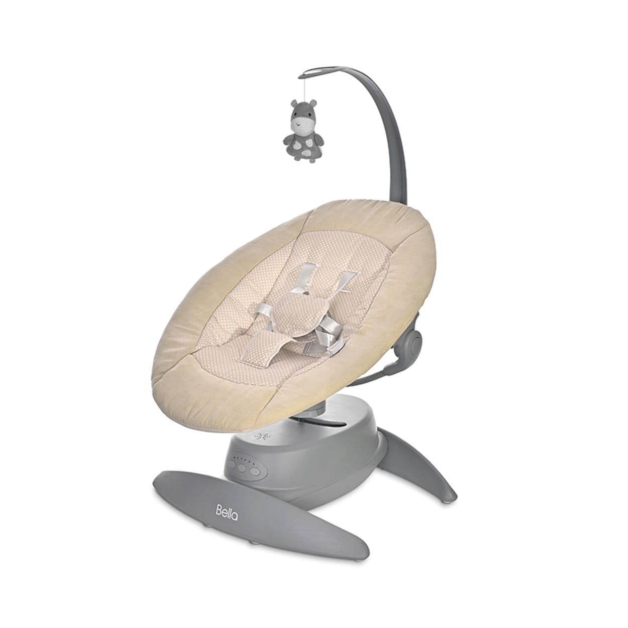 Lorelli Babywippe Bella Spielbogen Schaukelfunktion Melodien 360-Grad-Drehung beige - Bild 1