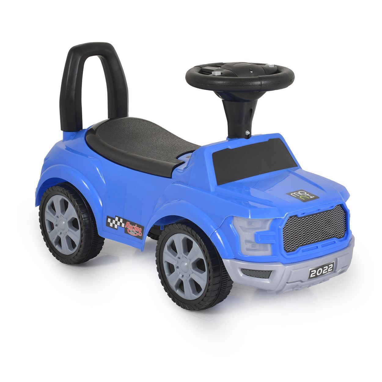 Moni Rutschfahrzeug Orlando Musik Lichter Staufach Kunststoffreifen ab 1 Jahr blau - Bild 1