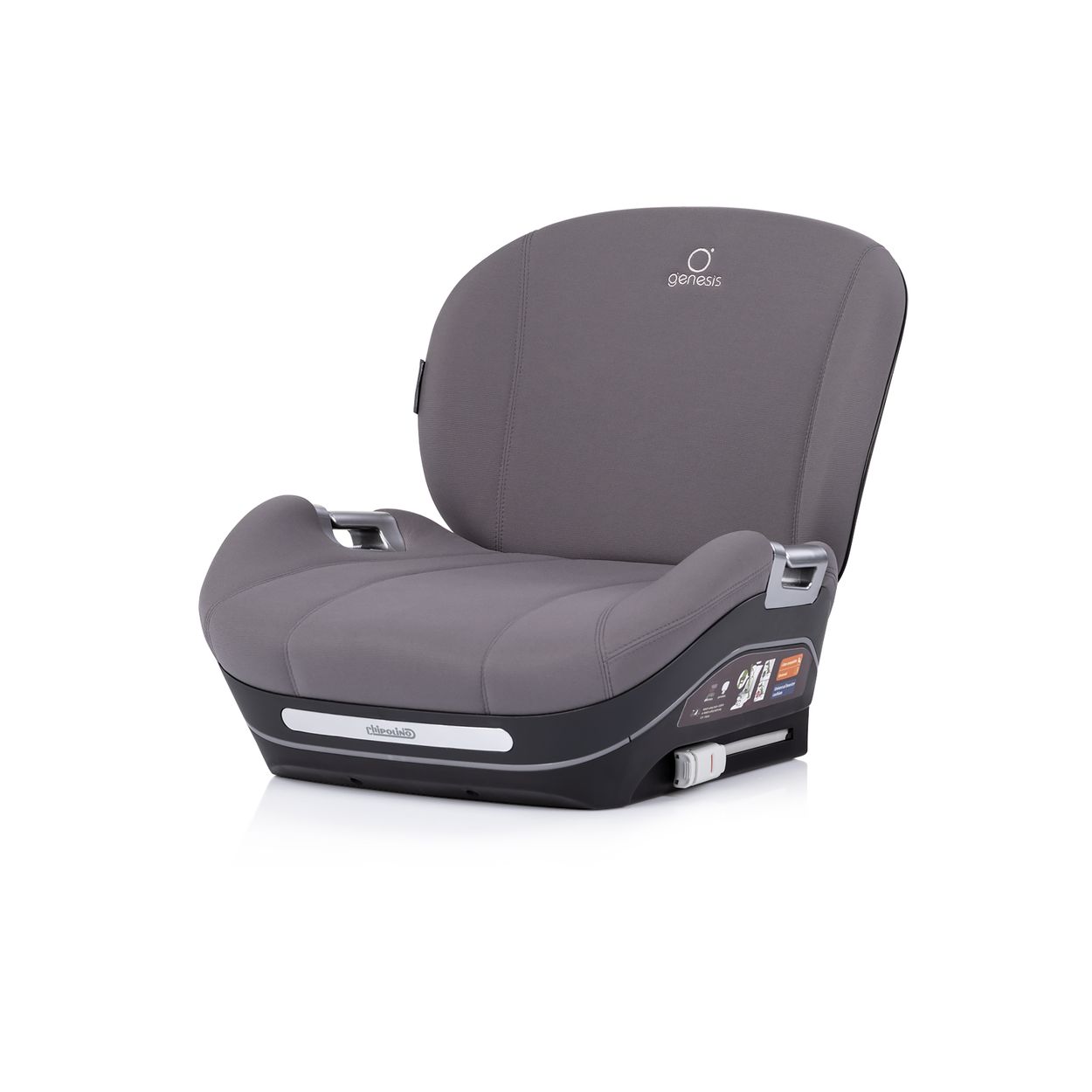 Chipolino Kindersitzerh&ouml;hung Genesis i-Size 125-150 cm Isofix, R&uuml;ckenlehne grau - Bild 1