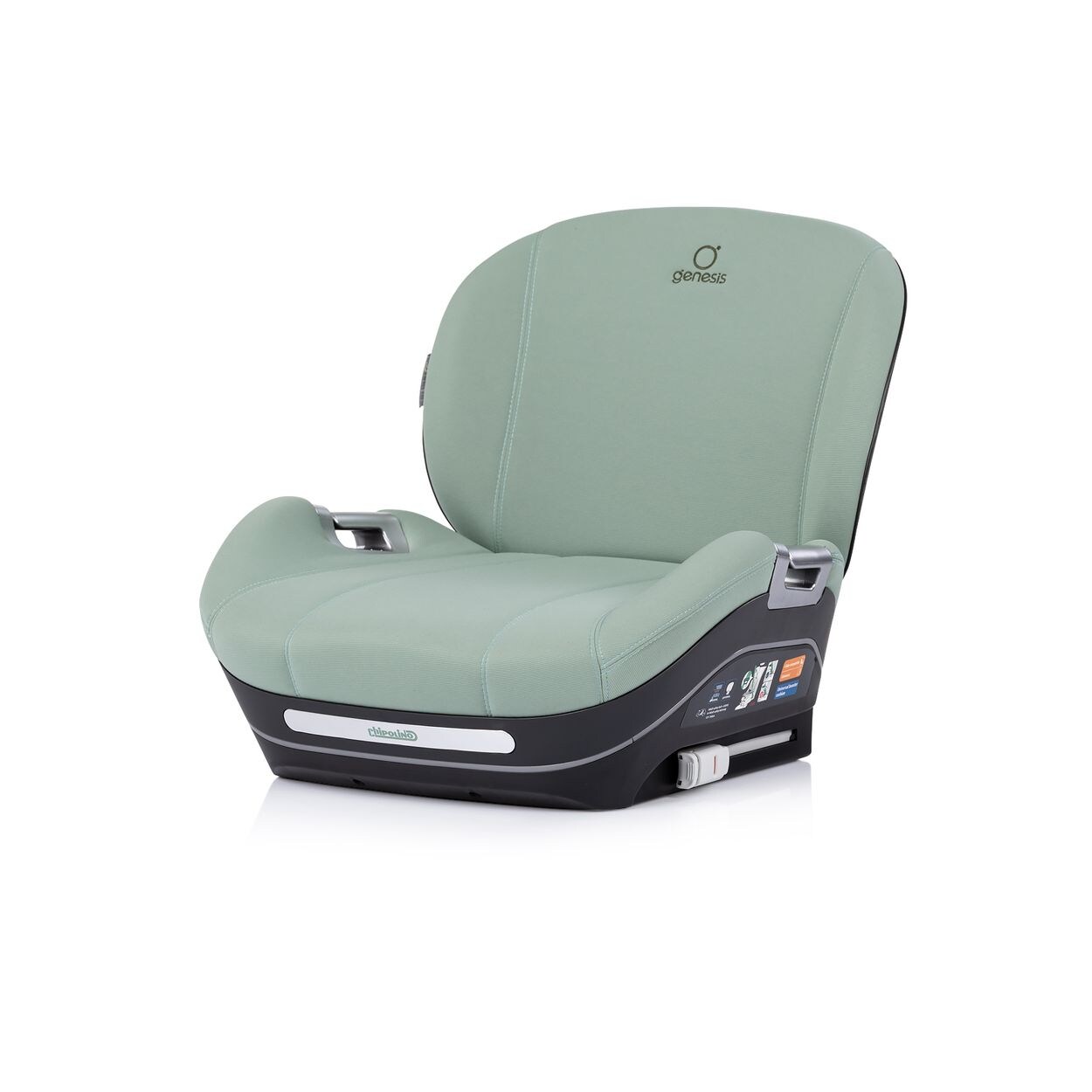 Chipolino Kindersitzerhöhung Genesis i-Size 125-150 cm Isofix, Rückenlehne grün