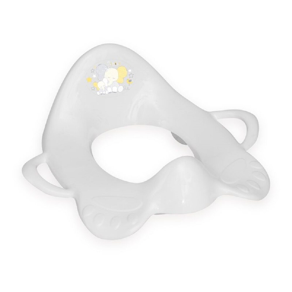 Lorelli Toilettenaufsatz Toilettensitz mit Griffe Spritzschutz ergonomische Form weiss - Bild 1