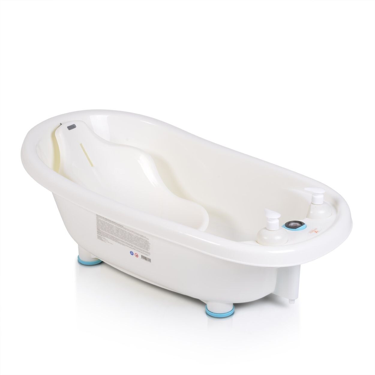 Baby Badewanne Set Bubble, Thermometer, Sitz, Duschgel- und Shampoospender blau