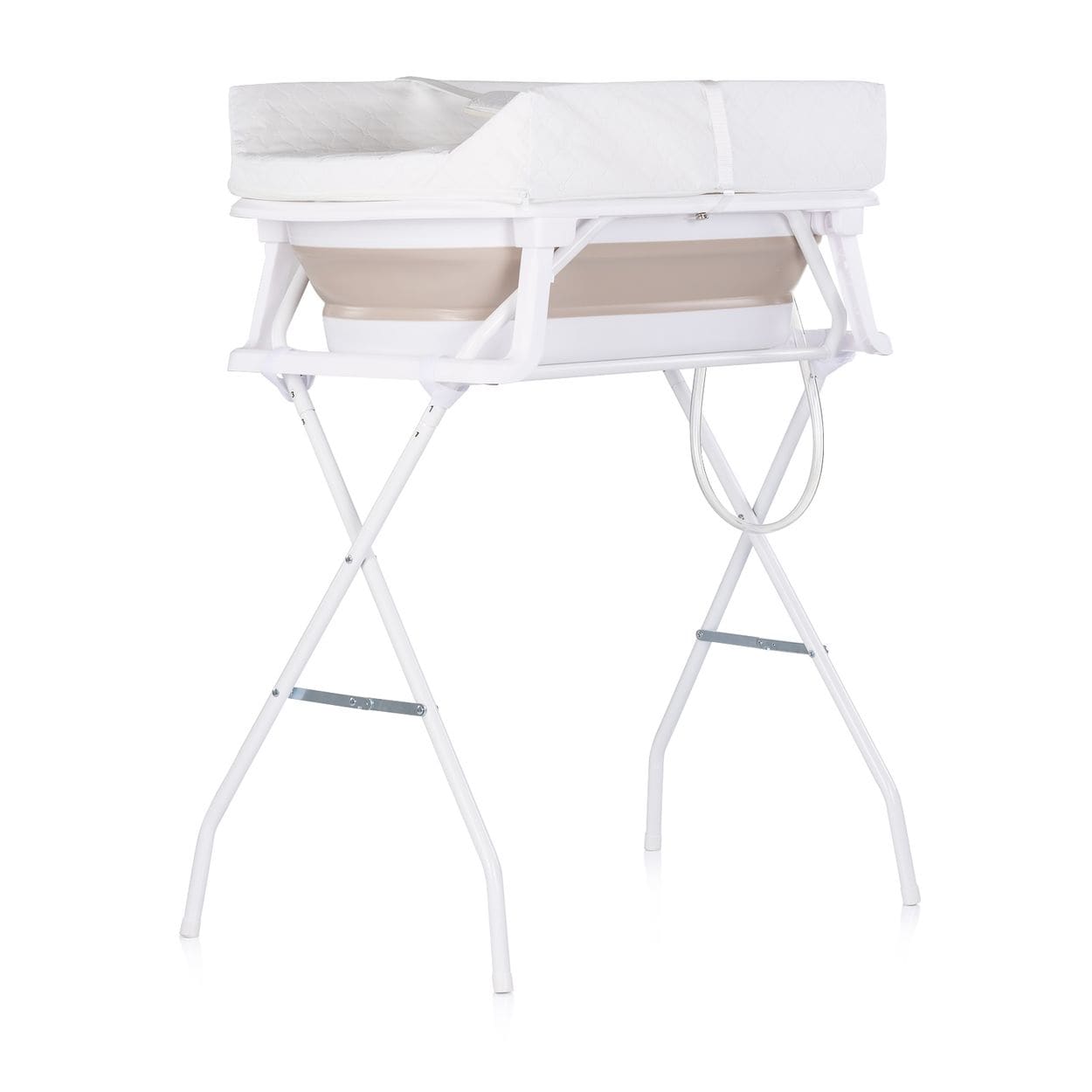 Chipolino Babywanne, Wickeltisch 2 in 1 Sonata St&auml;nder faltbar Thermometer 11 kg beige - Bild 1