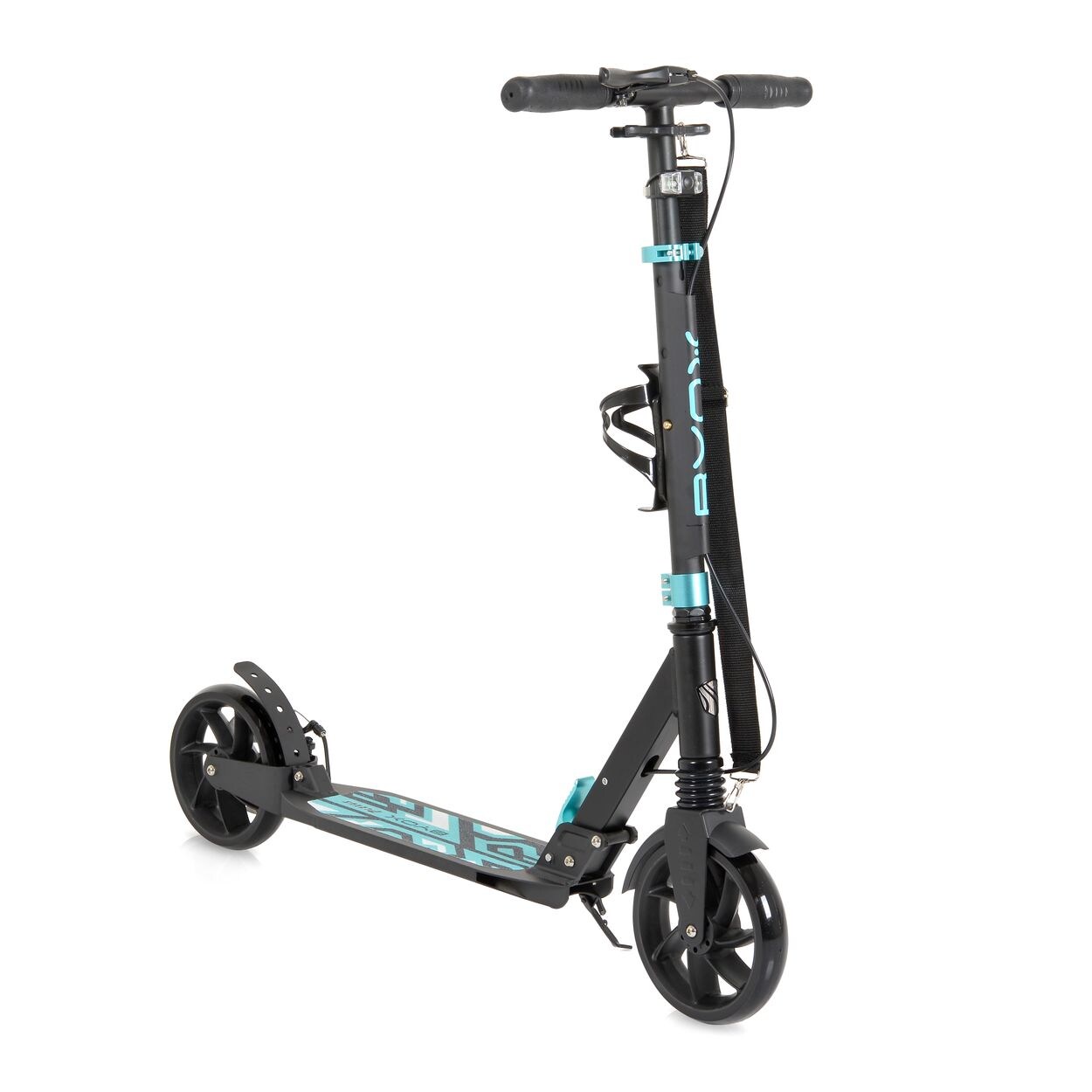 Byox Kinderroller Plexus klappbar Bremse Stoßdämpfer Flaschenhalter bis 100 kg blau