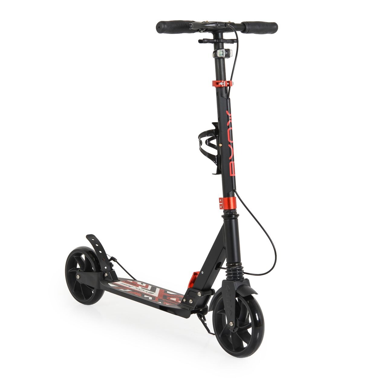 Byox Kinderroller Plexus klappbar Bremse Stoßdämpfer Flaschenhalter bis 100 kg black