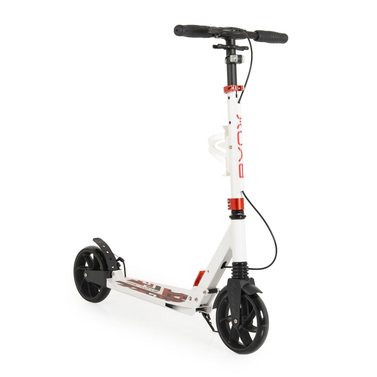 Byox Kinderroller Plexus klappbar Bremse Stoßdämpfer Flaschenhalter bis 100 kg weiß uni