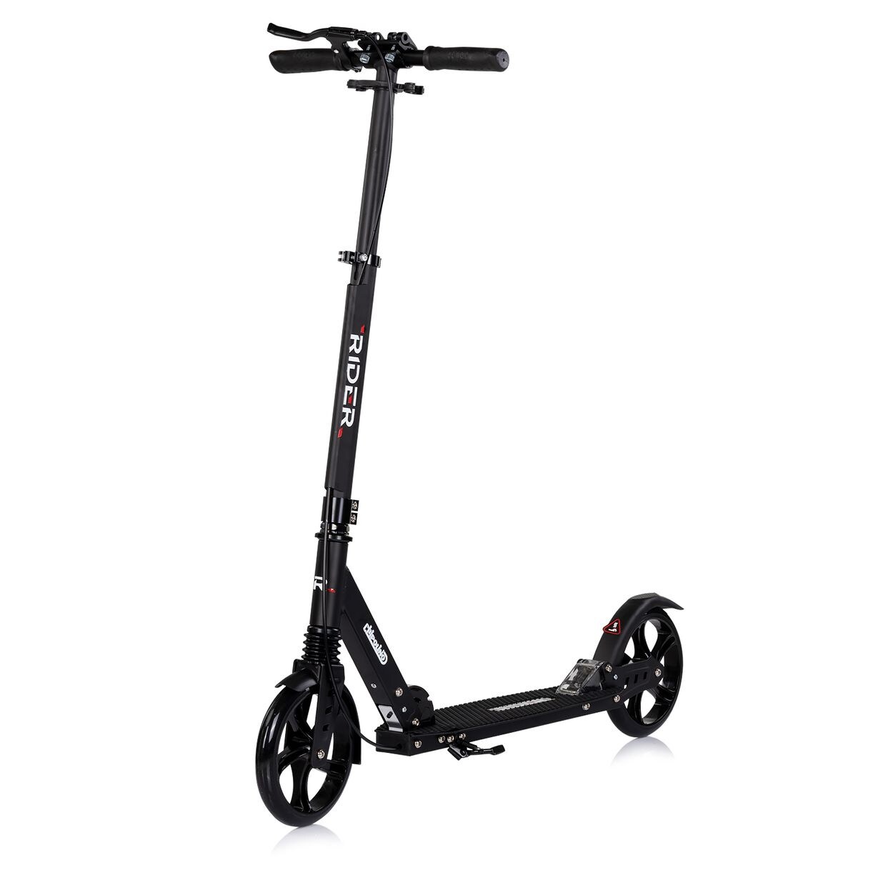 Chipolino Kinderroller Rider PU-Räder klappbar Stoßdämpfer höhenverstellbar schwarz