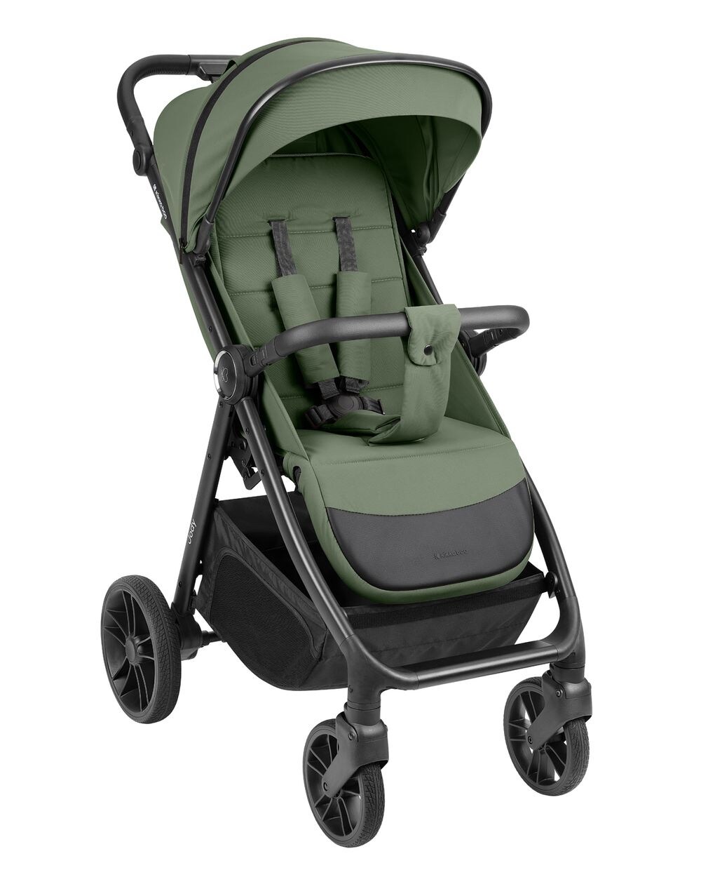 Kikka boo Kinderwagen, Buggy Jody PU-Räder Federung Hinterradbremse 5-Punkt-Gurt grün