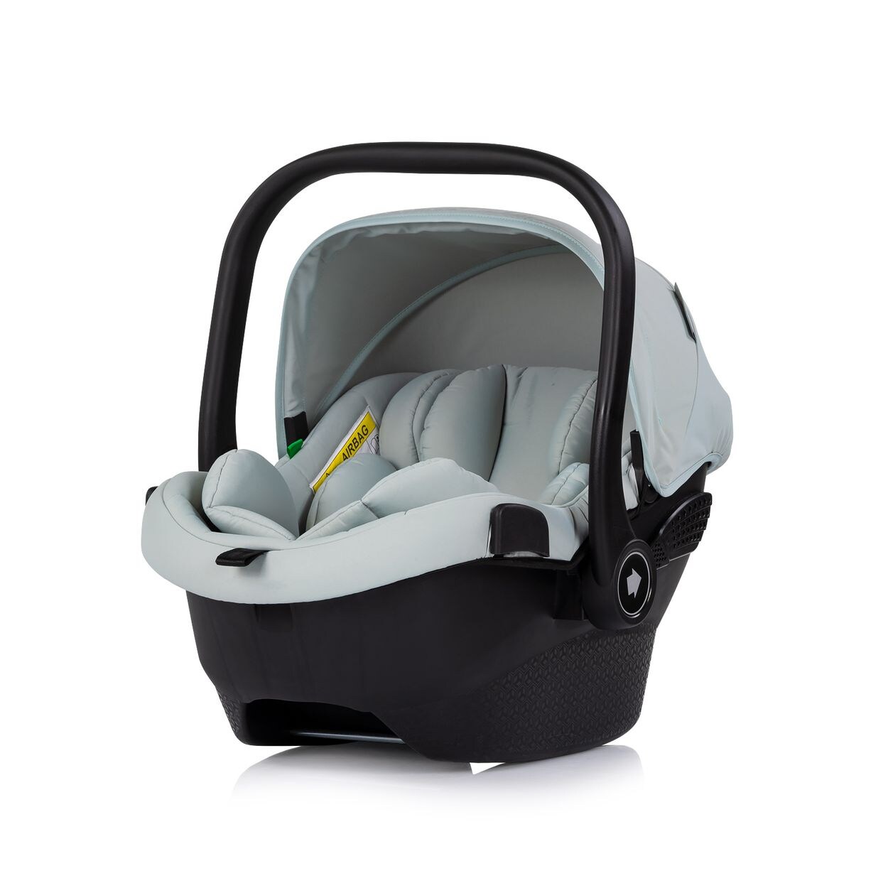 Chipolino Set Babyschale Pearl i-Size (40-85cm) Isofix-Basis-Station Adapter grün