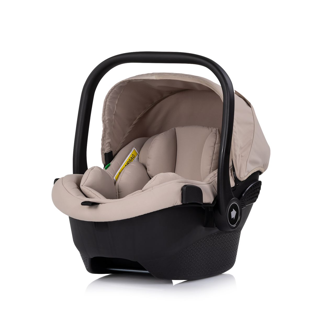 Chipolino Set Babyschale Pearl i-Size (40-85cm) Isofix-Basis-Station Adapter hellbraun - Bild 1