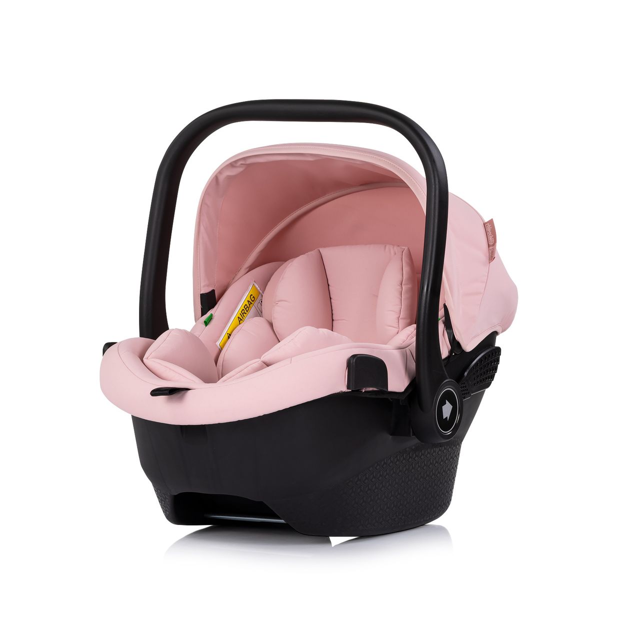 Chipolino Set Babyschale Pearl i-Size (40-85cm) Isofix-Basis-Station Adapter rosa - Bild 1