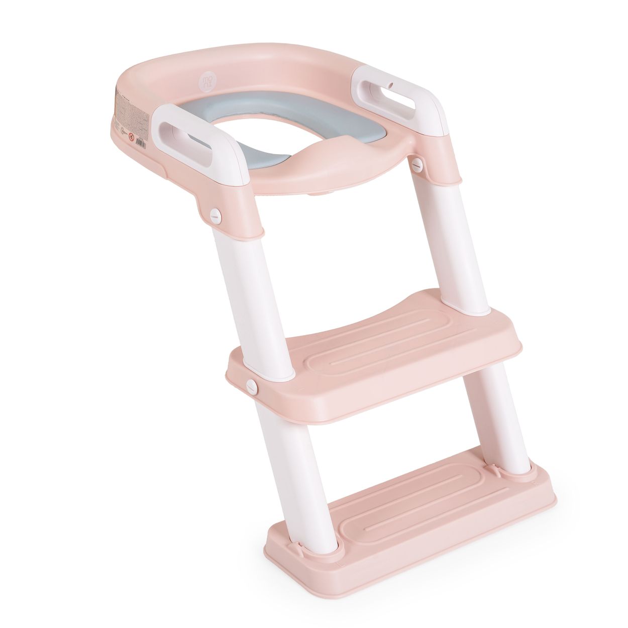 Moni Toilettentrainer Lifty faltbar abnehmbarer Toilettensitz Stufen Griffe 35kg rosa - Bild 1