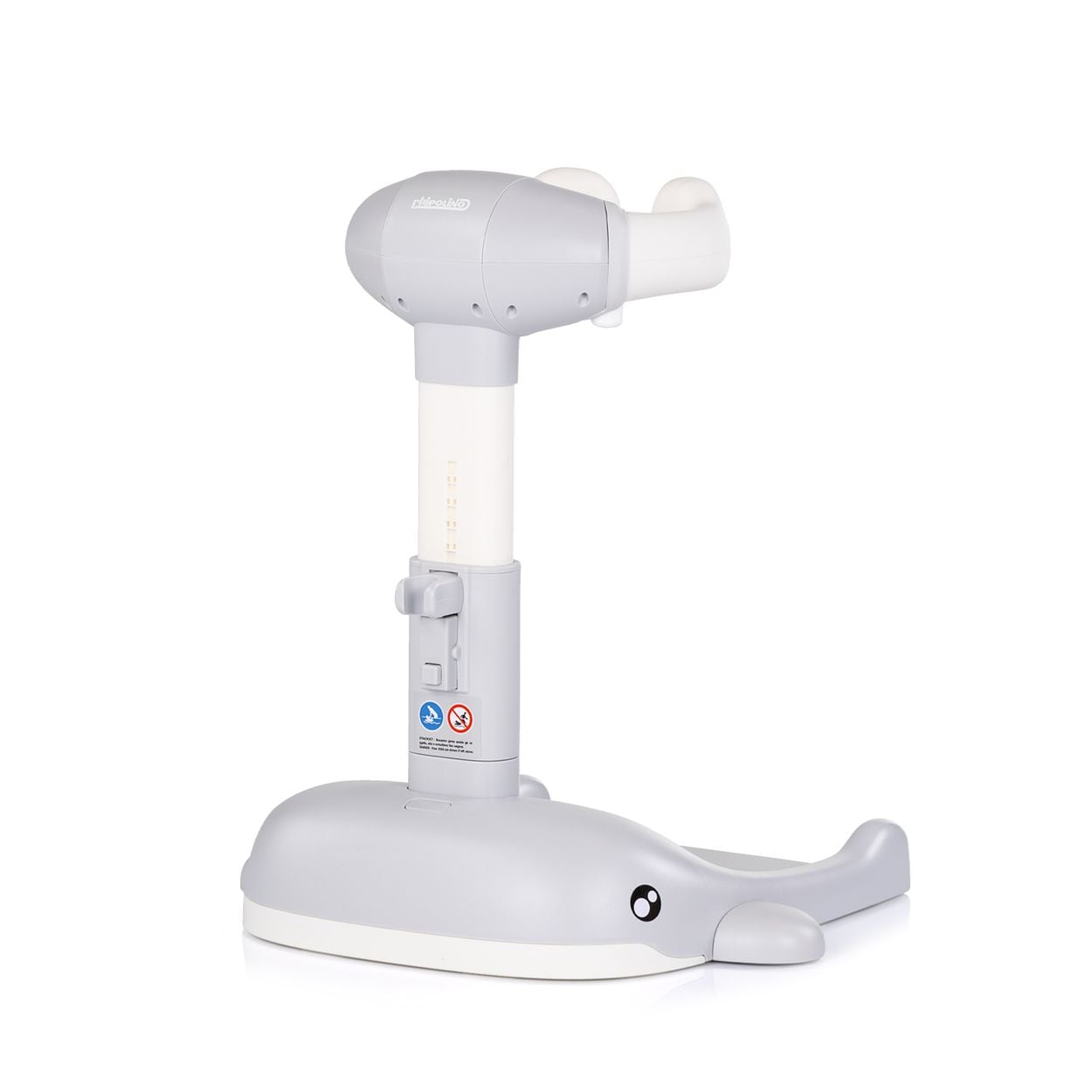 Chipolino Babybadest&auml;nder, Duschhilfe Wal faltbar h&ouml;henverstellbar Duschhalter grau - Bild 1