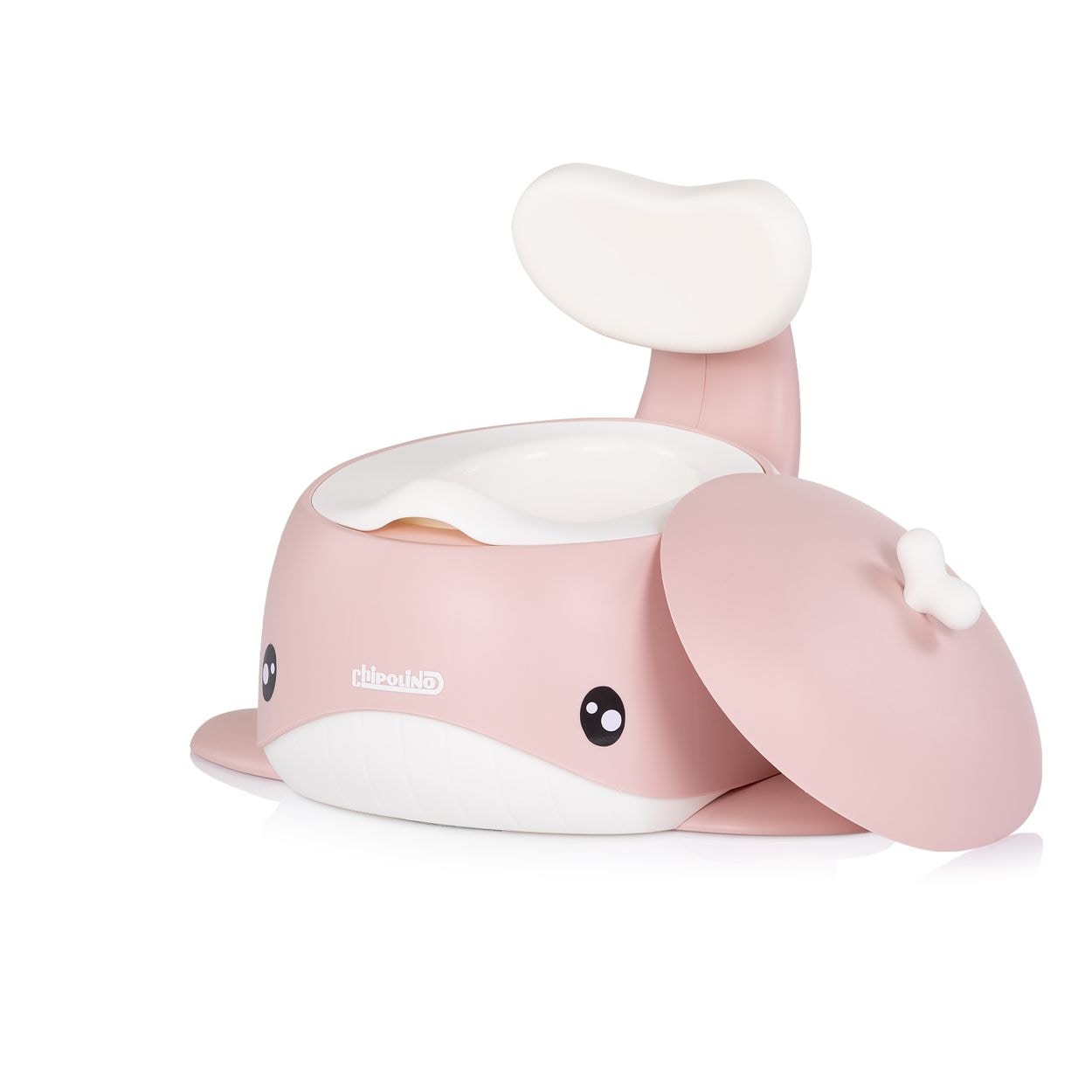 Chipolino T&ouml;pfchen Wal Innenbeh&auml;lter Toilettentrainer Deckel R&uuml;ckenlehne 15 kg rosa - Bild 1