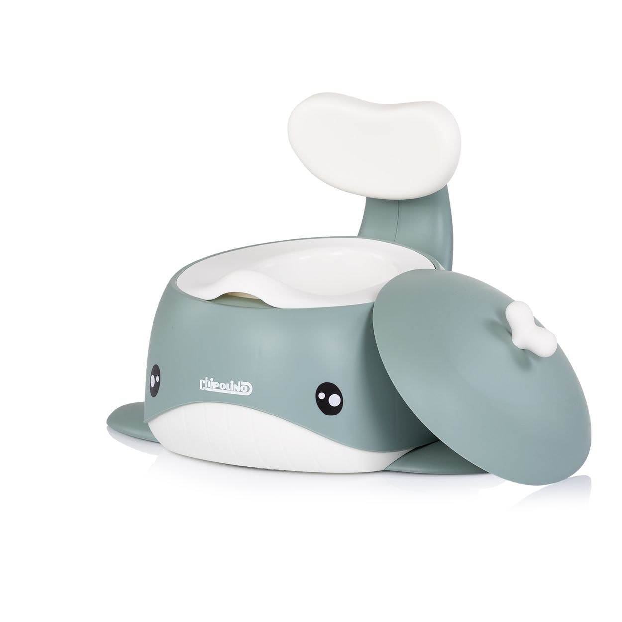 Chipolino T&ouml;pfchen Wal Innenbeh&auml;lter Toilettentrainer Deckel R&uuml;ckenlehne 15 kg gr&uuml;n - Bild 1