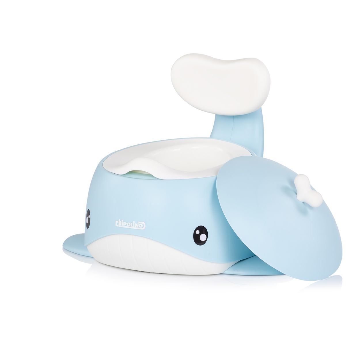 Chipolino T&ouml;pfchen Wal Innenbeh&auml;lter Toilettentrainer Deckel R&uuml;ckenlehne 15 kg blau - Bild 1