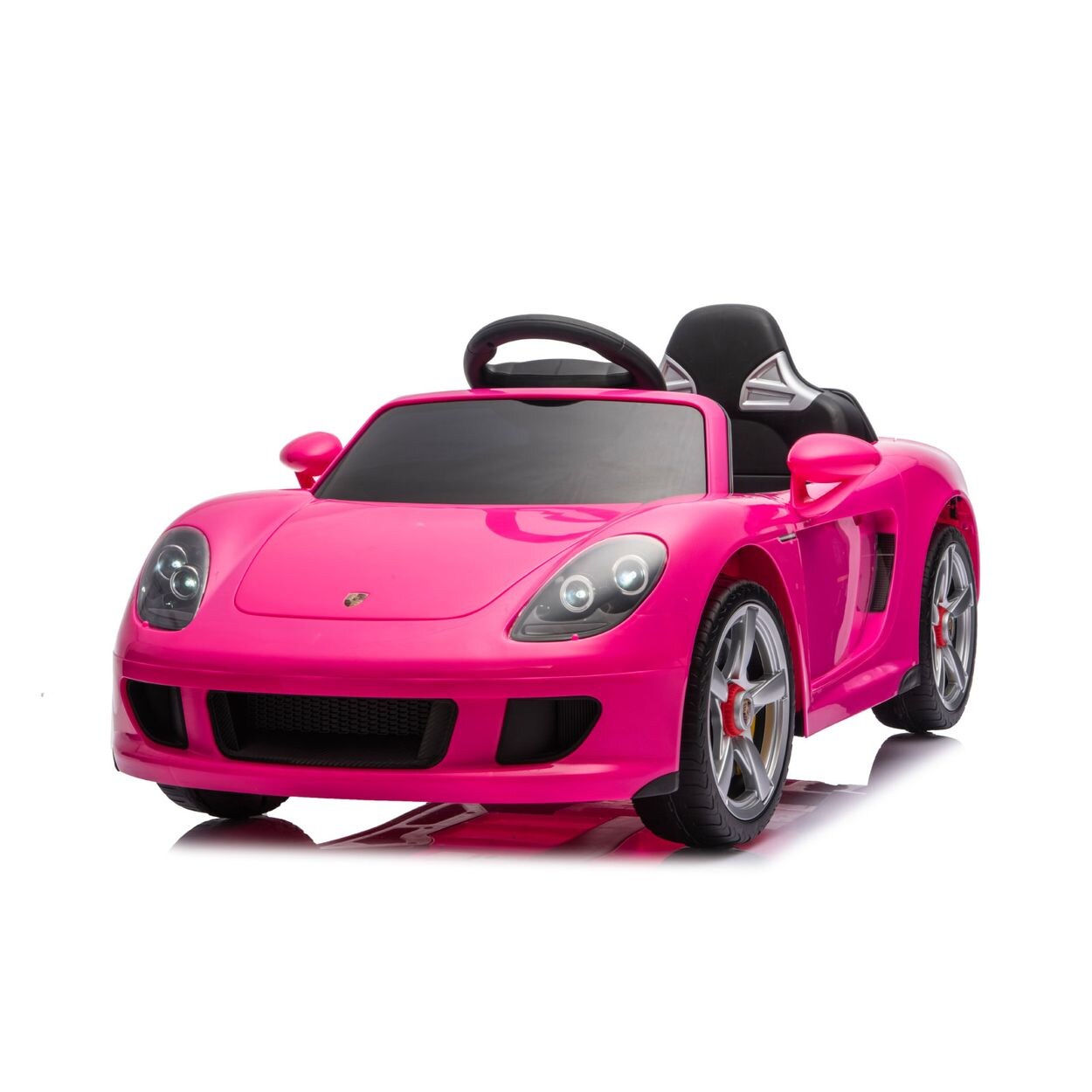 Chipolino Kinderelektroauto Porsche Carrera GT Fernbedienung Bluetooth 2 Motoren rosa