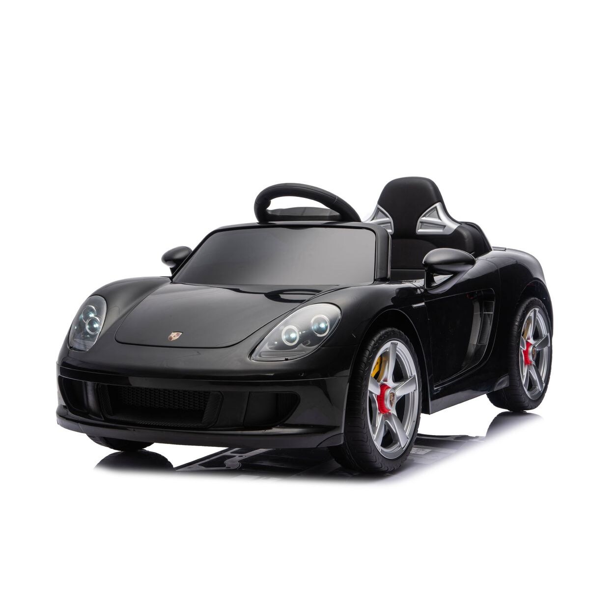 Chipolino Kinderelektroauto Porsche Carrera GT Fernbedienung Bluetooth 2 Motoren schwarz