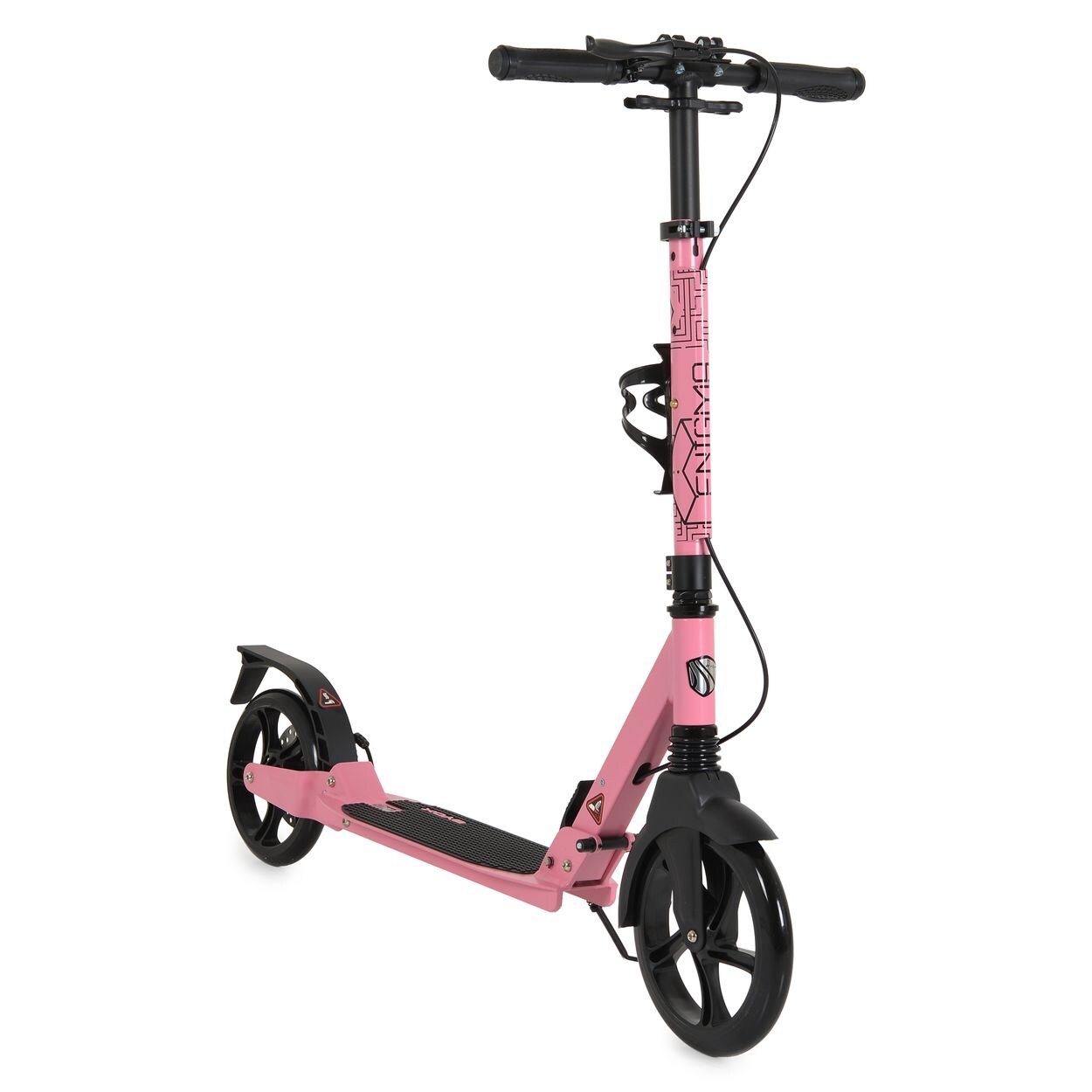 Byox Kinderroller Enigma PU-Räder klappbar Ständer Getränkehalter Handbremse rosa