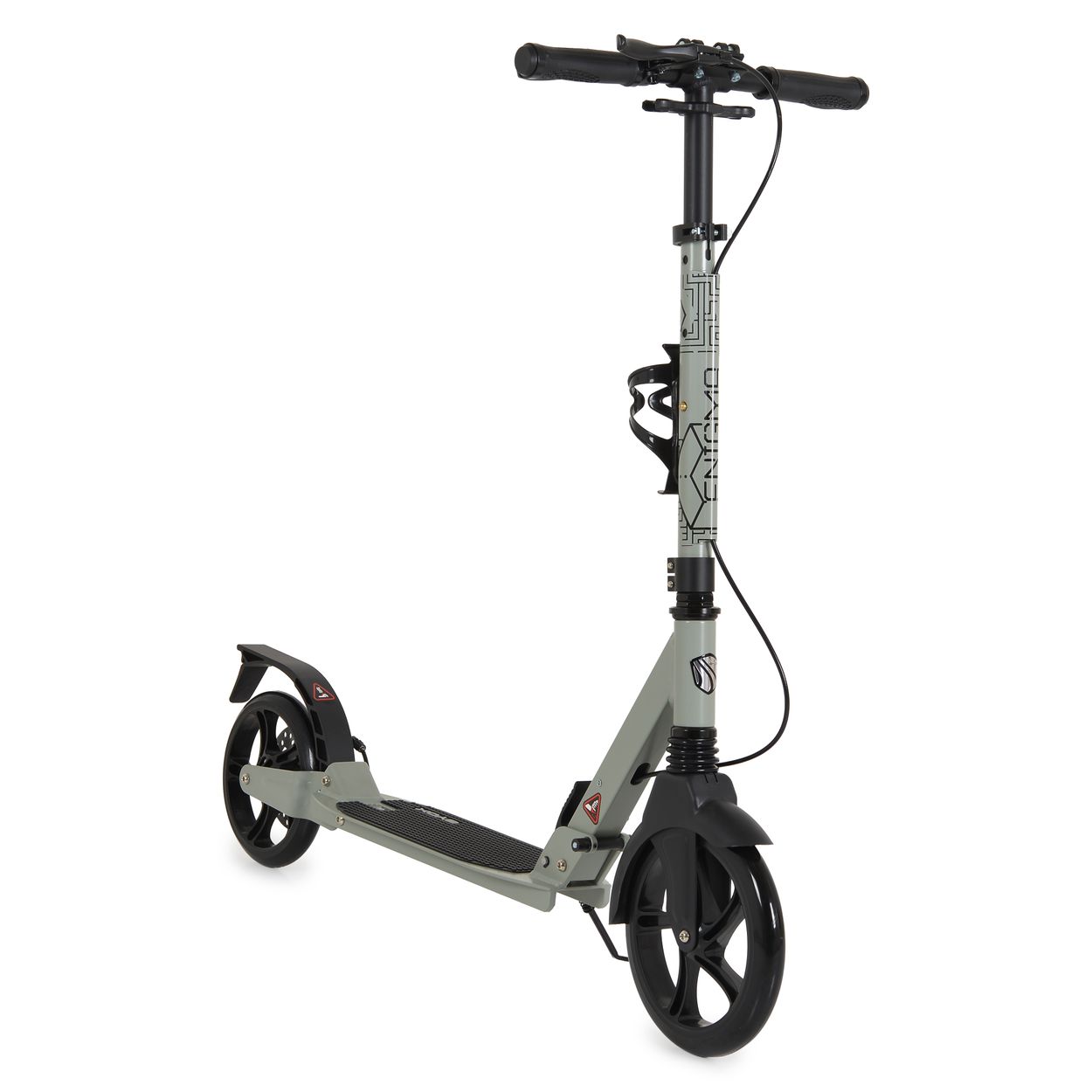 Byox Kinderroller Enigma PU-R&auml;der klappbar St&auml;nder Getr&auml;nkehalter Handbremse gr&uuml;n - Bild 1