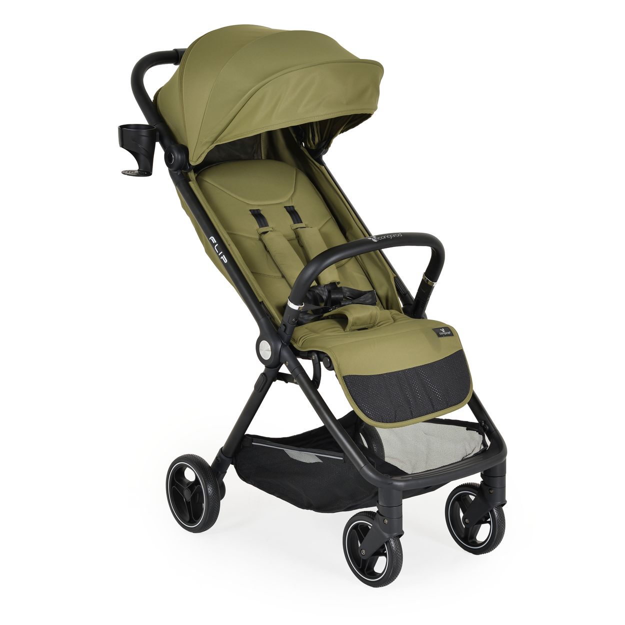 Cangaroo Kinderwagen, Sommerbuggy Flip klappbar Getr&auml;nkehalter Korb Sto&szlig;d&auml;mpfer gr&uuml;n - Bild 1