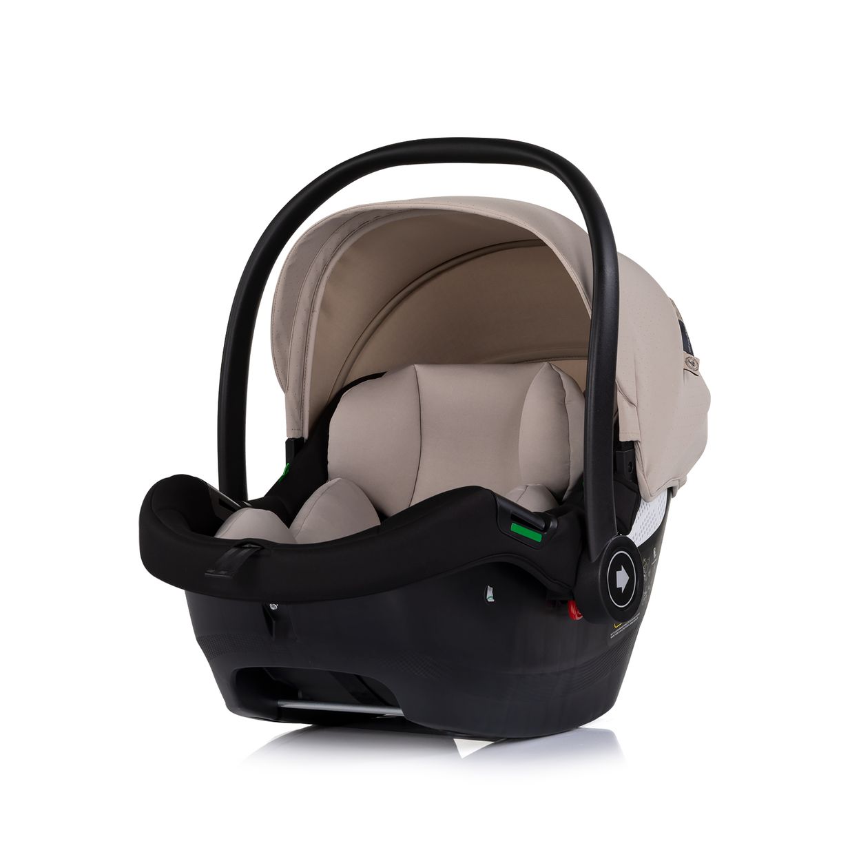 Chipolino Babyschale Elite next Gen i-Size (40-87cm) Schaukelfu&szlig; Gurt 3D-Kissen beige - Bild 1