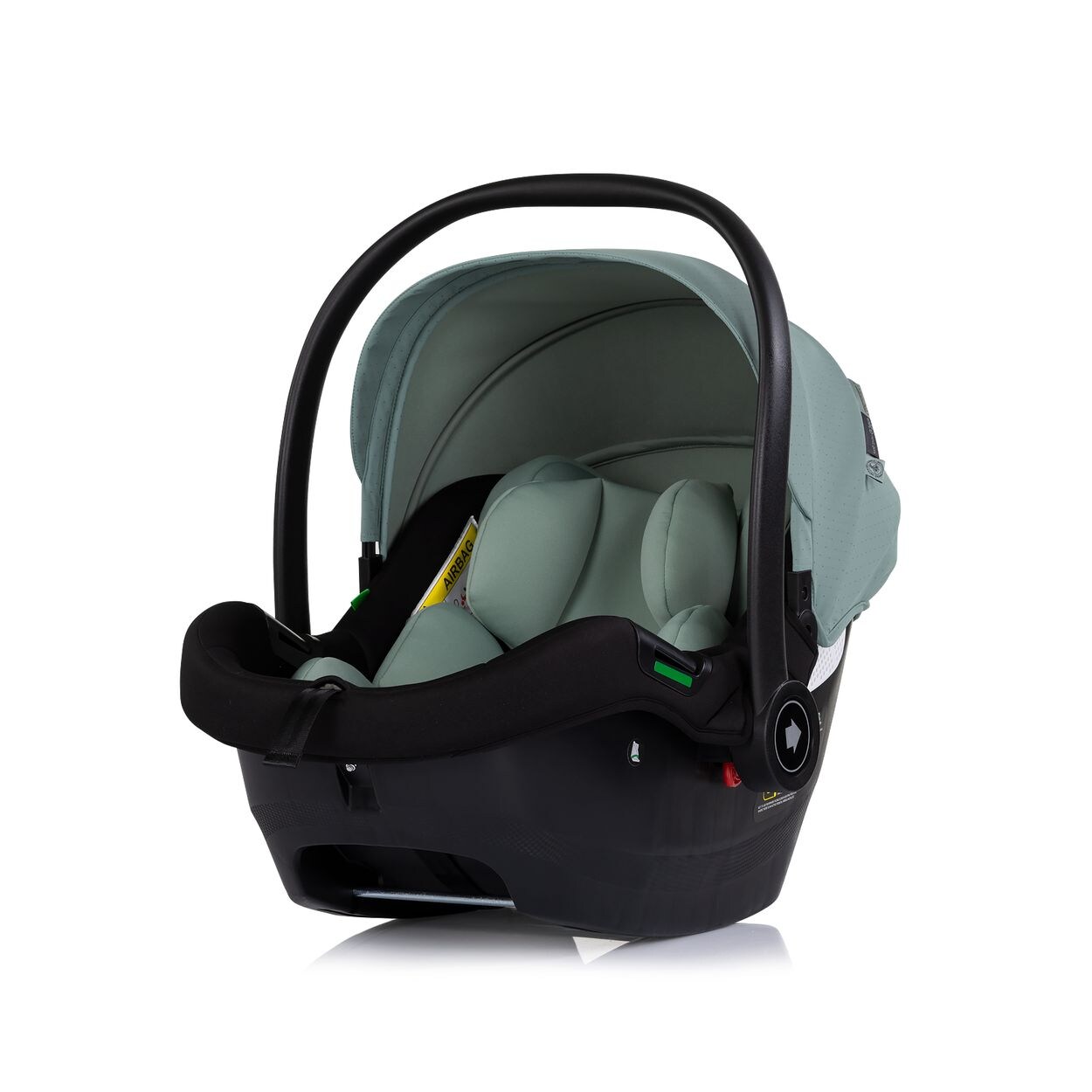 Chipolino Babyschale Elite next Gen i-Size (40-87cm) Schaukelfuß Gurt 3D-Kissen grün