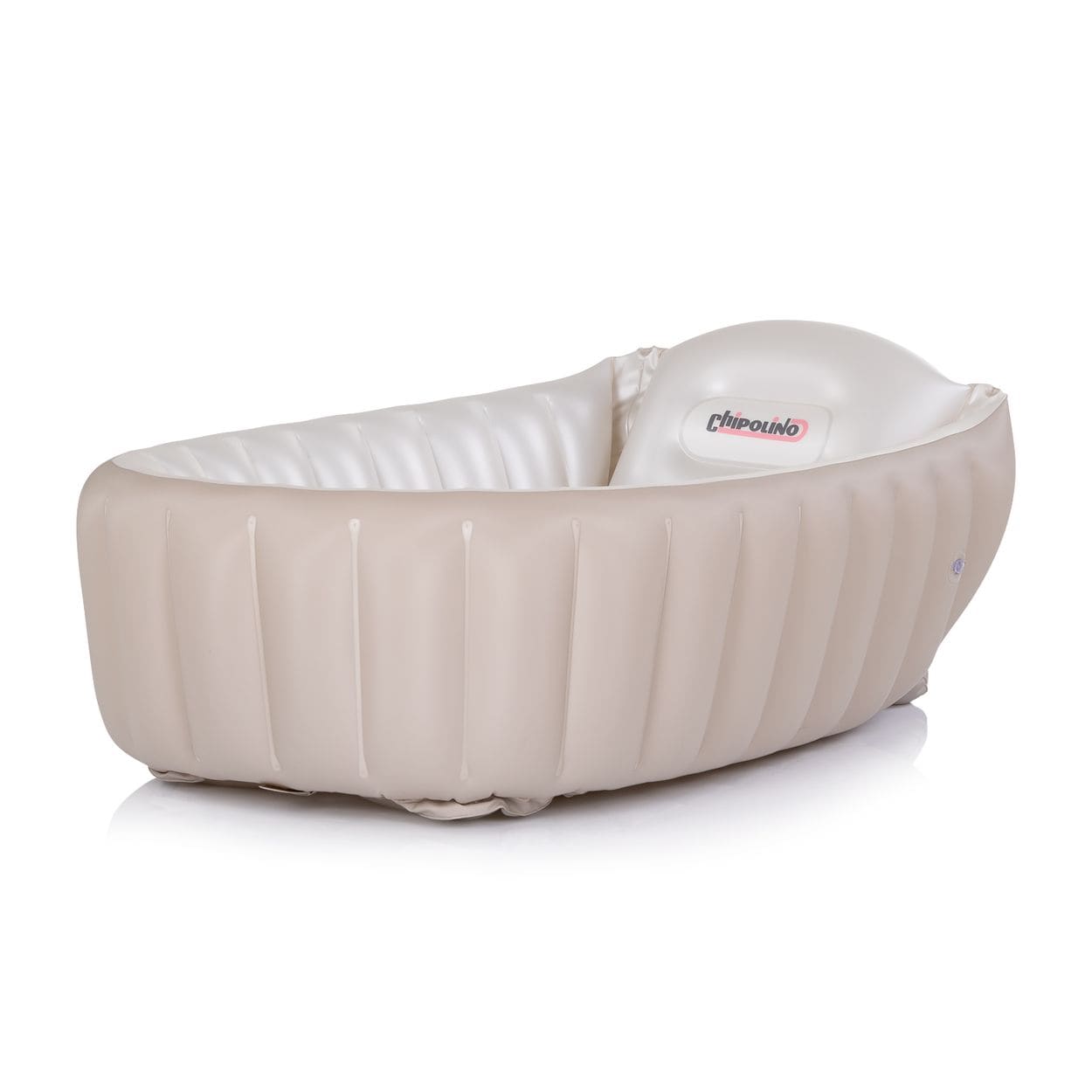 Chipolino Babybadewanne Baby Cloud aufblasbar Pumpe Seitenpolster ab Geburt beige - Bild 1
