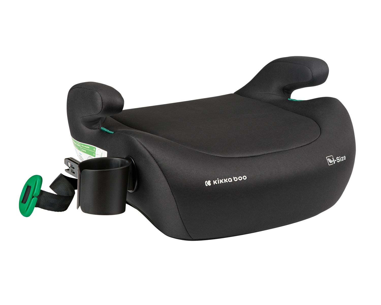 Kikkaboo Kindersitz, Sitzerh&ouml;hung i-Tip i-Size (125-150cm) ISOFIX, Armlehne black - Bild 1