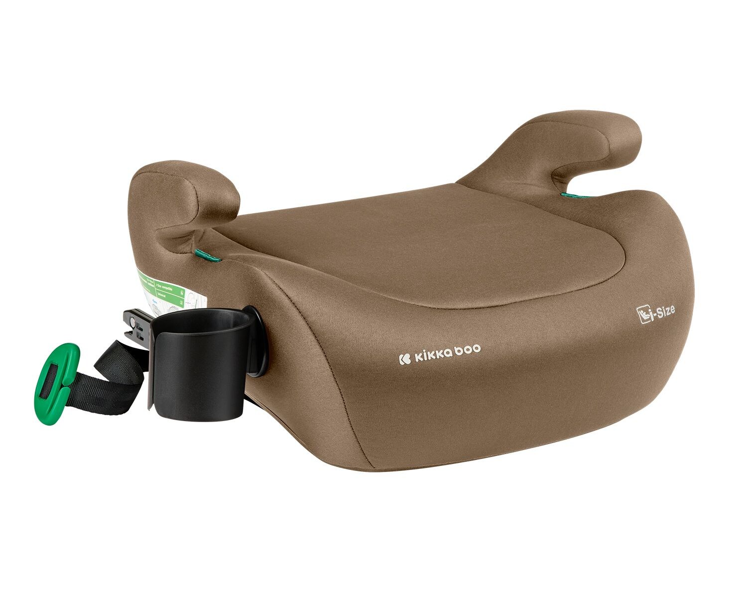Kikkaboo Kindersitz, Sitzerhöhung i-Tip i-Size (125-150cm) ISOFIX, Armlehne dunkelbraun