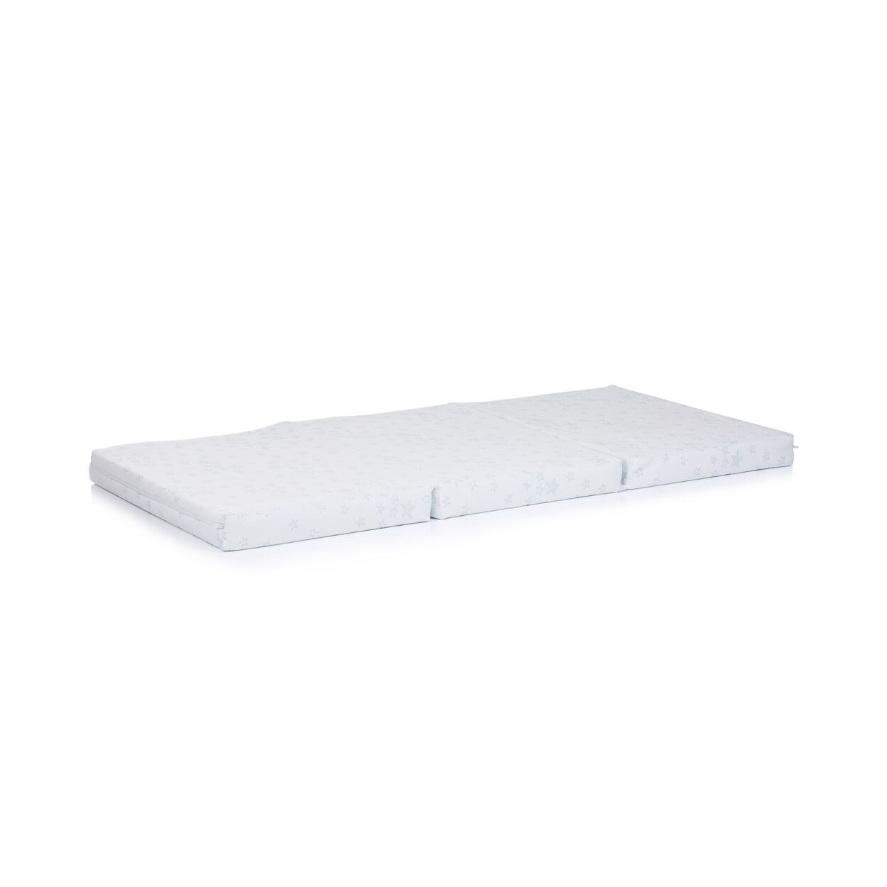 Chipolino Babybett Matratze Stars faltbar, Bezug waschbar, Größe 120 x 60 x 6 cm weiß blau