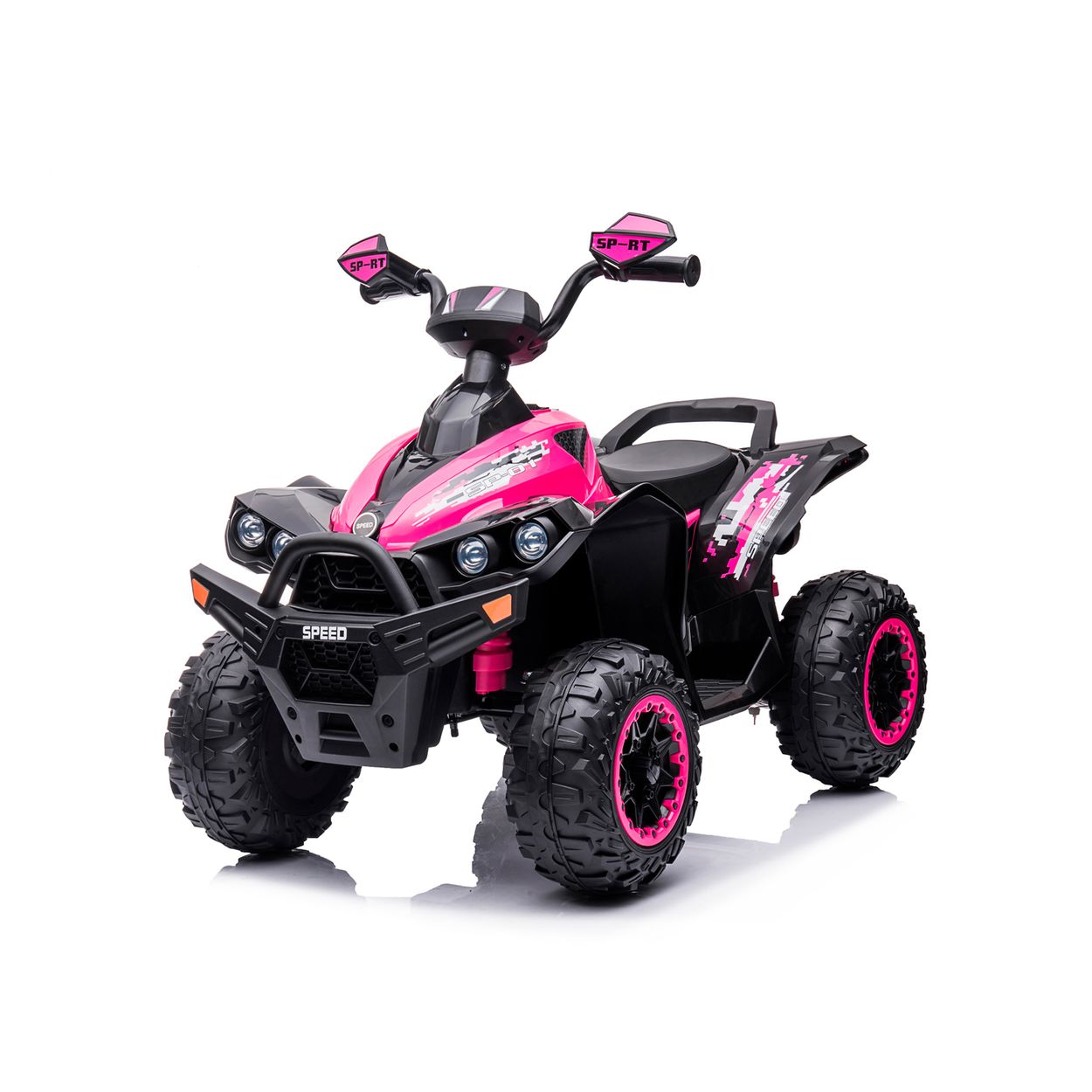 Chipolino Kinder Elektroquad ATV Speed Licht Musik 2 Motoren Fu&szlig;pedal bis 35 kg rosa - Bild 1