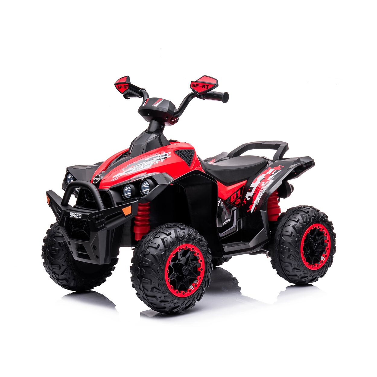 Chipolino Kinder Elektroquad ATV Speed Licht Musik 2 Motoren Fu&szlig;pedal bis 35 kg rot - Bild 1