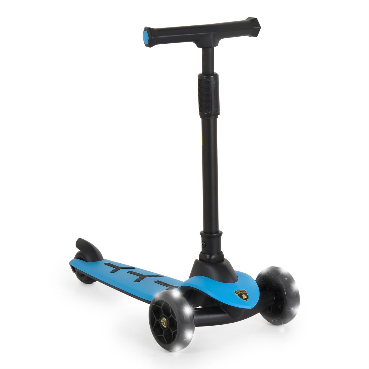 Moni Kinderroller Lamborghini Pro PU-R&auml;der ABEC-7 LED Hinterradbremse bis 50 kg blau - Bild 1