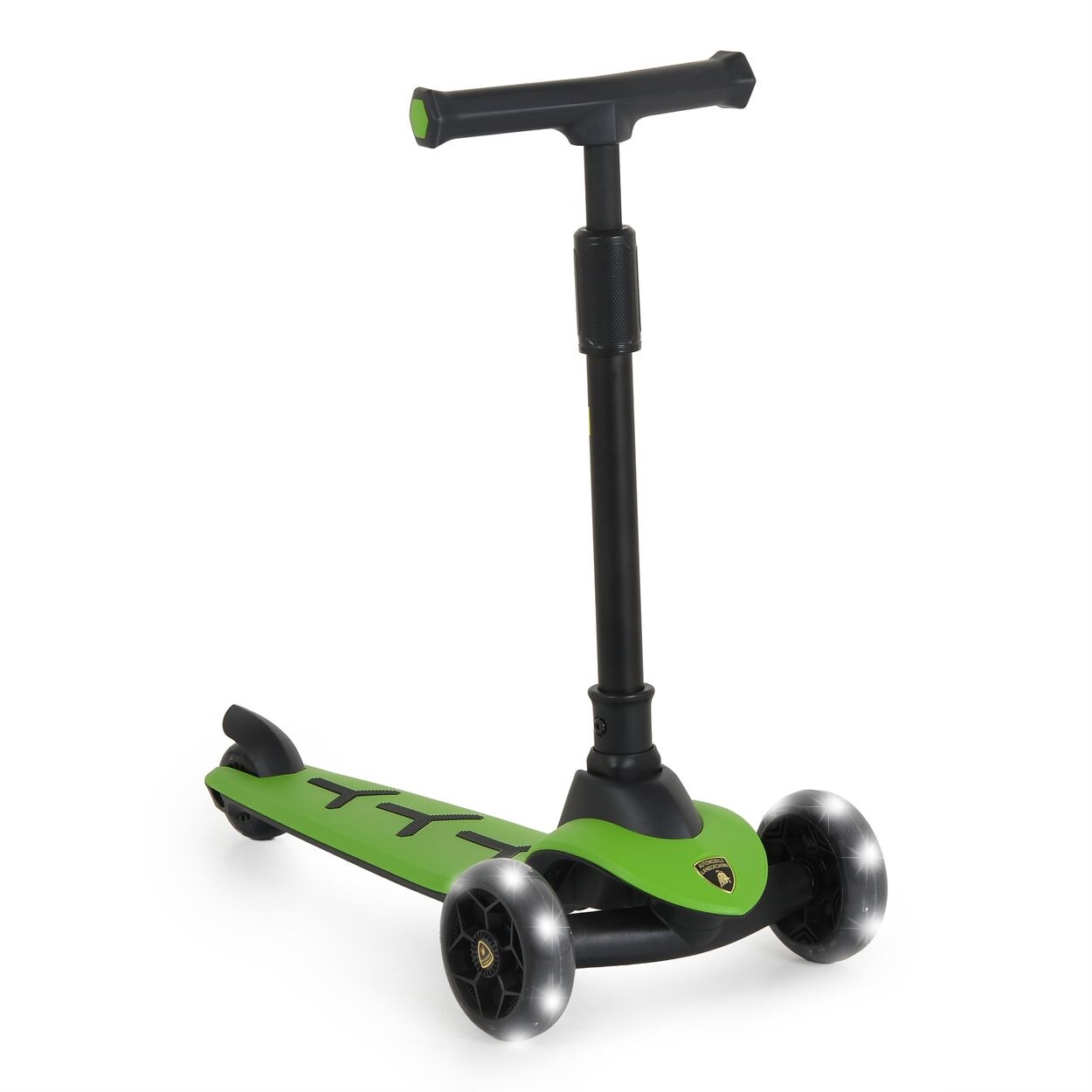 Moni Kinderroller Lamborghini Pro PU-Räder ABEC-7 LED Hinterradbremse bis 50 kg grün