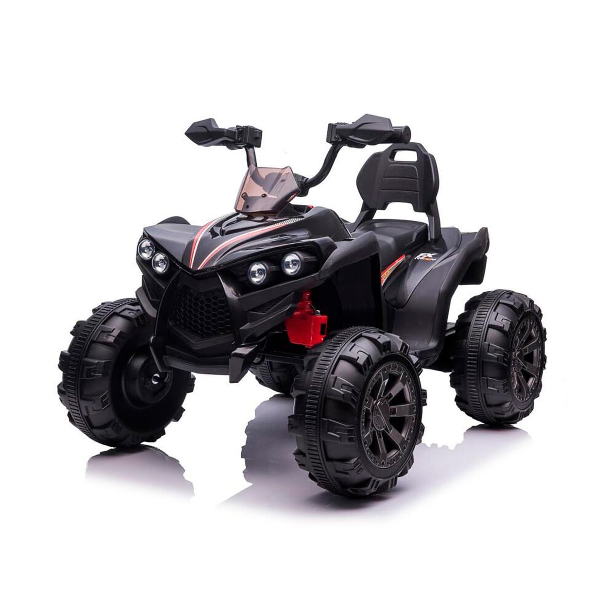 Chipolino Kinder Elektroquad ATV FX Sport, MP3-Anschluss, 2 Motoren, Lichter schwarz - Bild 1