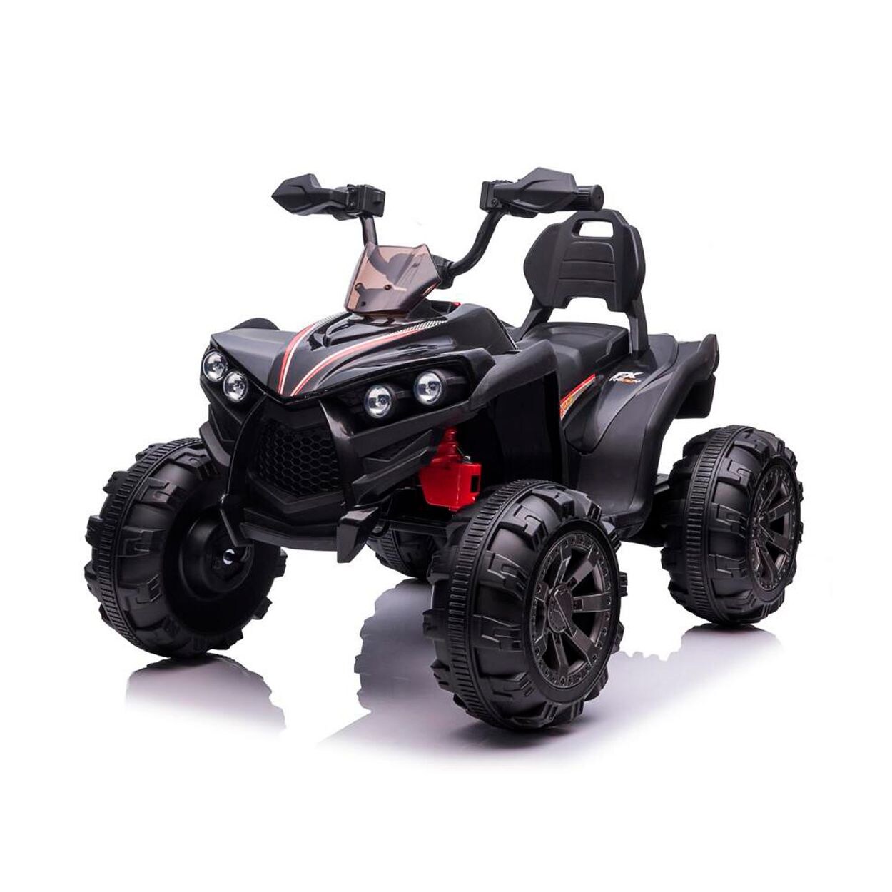 Chipolino Kinder Elektroquad ATV FX Sport, MP3-Anschluss, 2 Motoren, Lichter schwarz