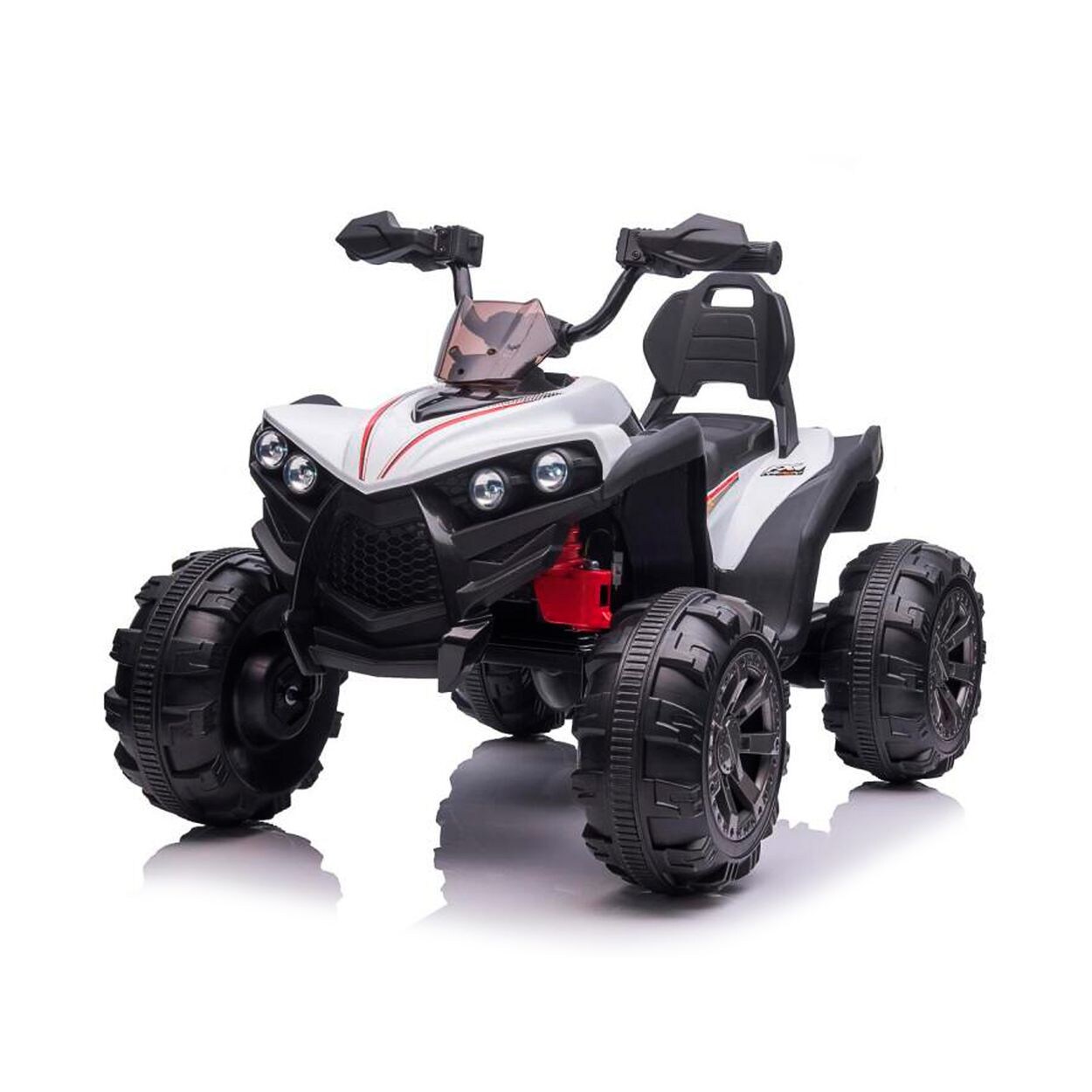 Chipolino Kinder Elektroquad ATV FX Sport, MP3-Anschluss, 2 Motoren, Lichter weiß